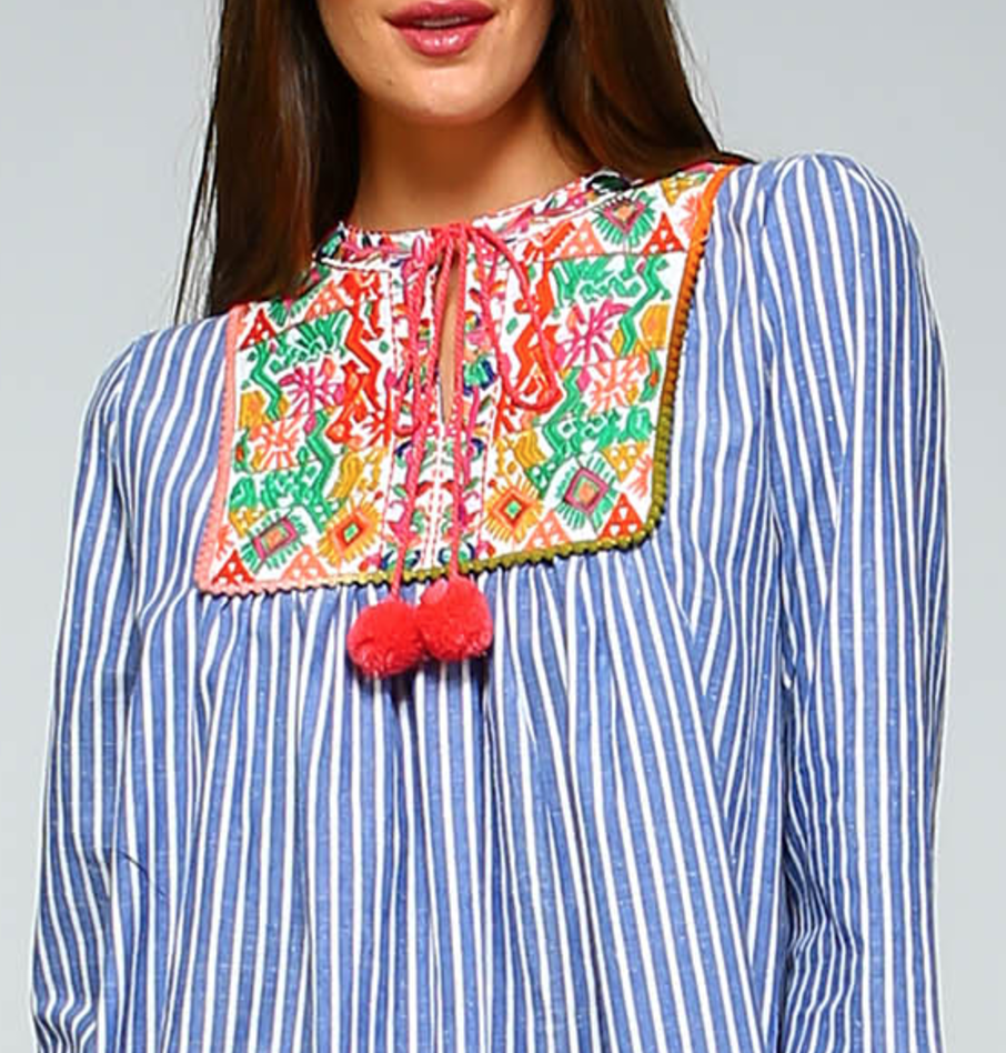 velzera embroidered tunic dress Cabana Life Women's Embroidered Tunic Dress, Small main image 1