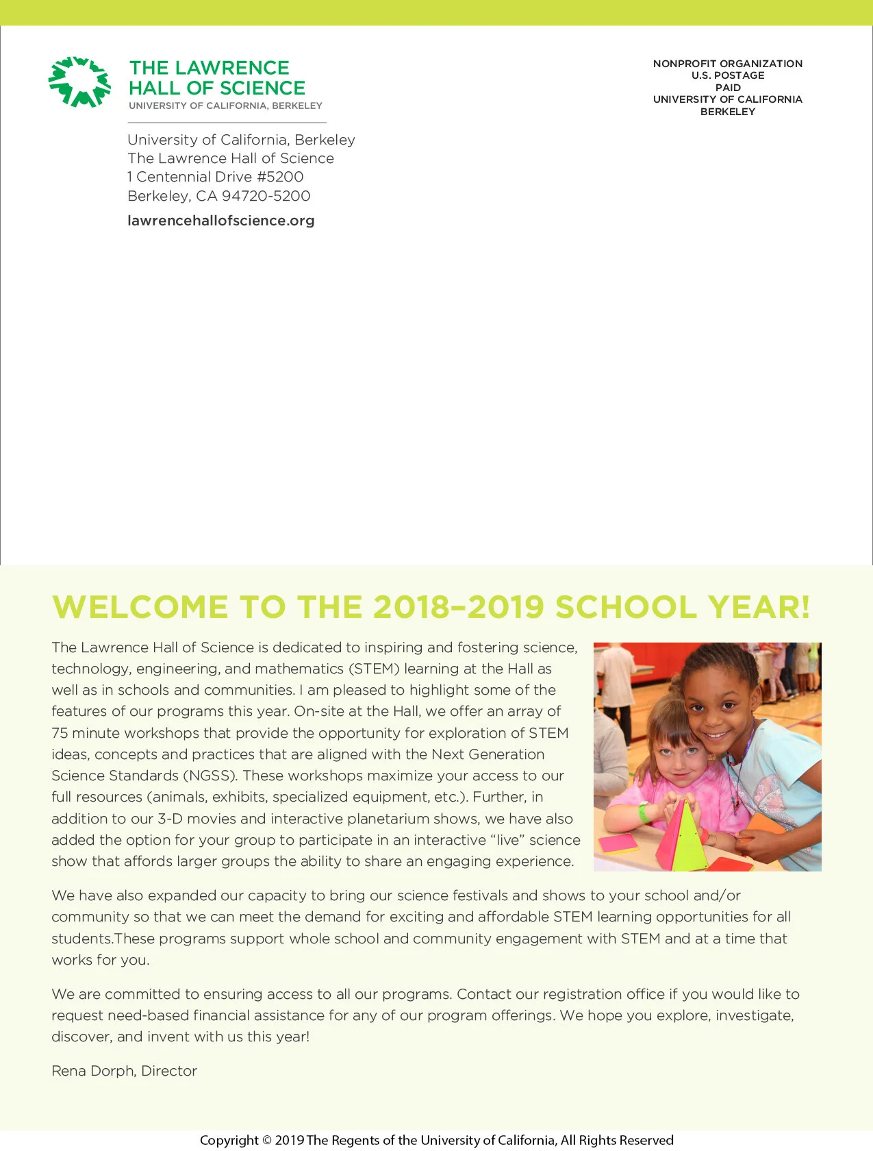 Graphic Design for Program Brochure