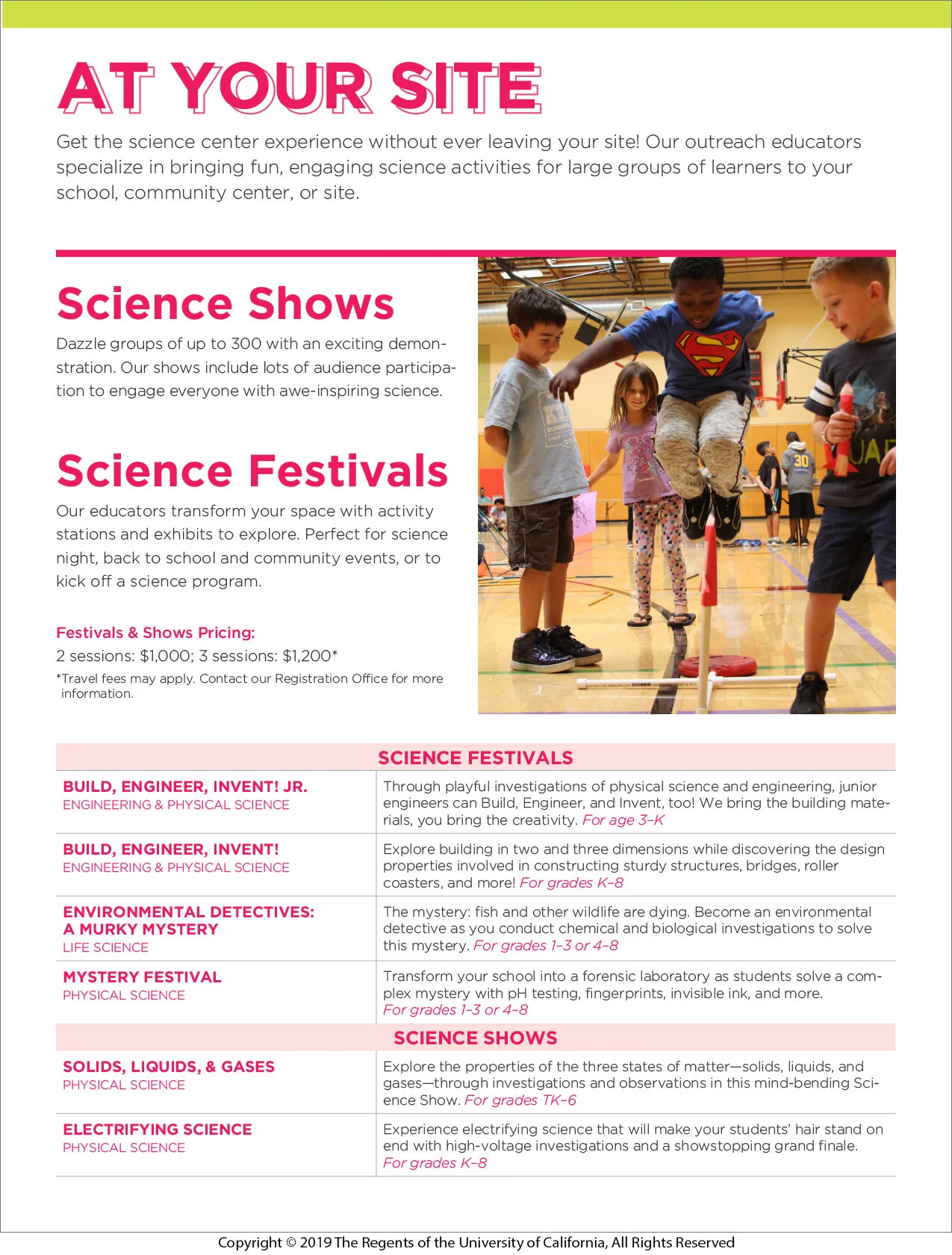 Graphic Design for Program Brochure