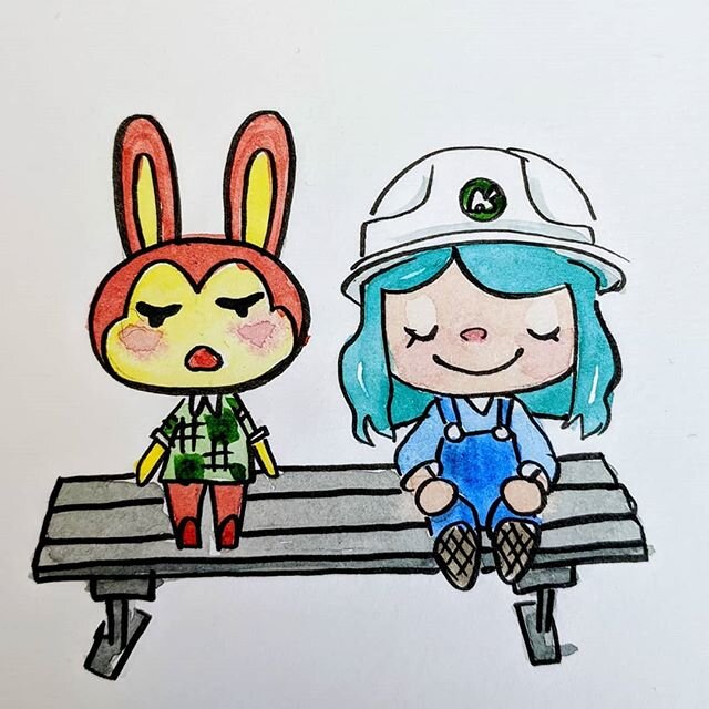 #animalcrossing #mightcoulddrawtoday #angrybunny 👯