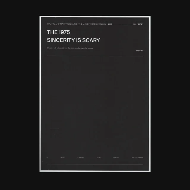 What does "Sincerity Is Scary" by The 1975 mean?