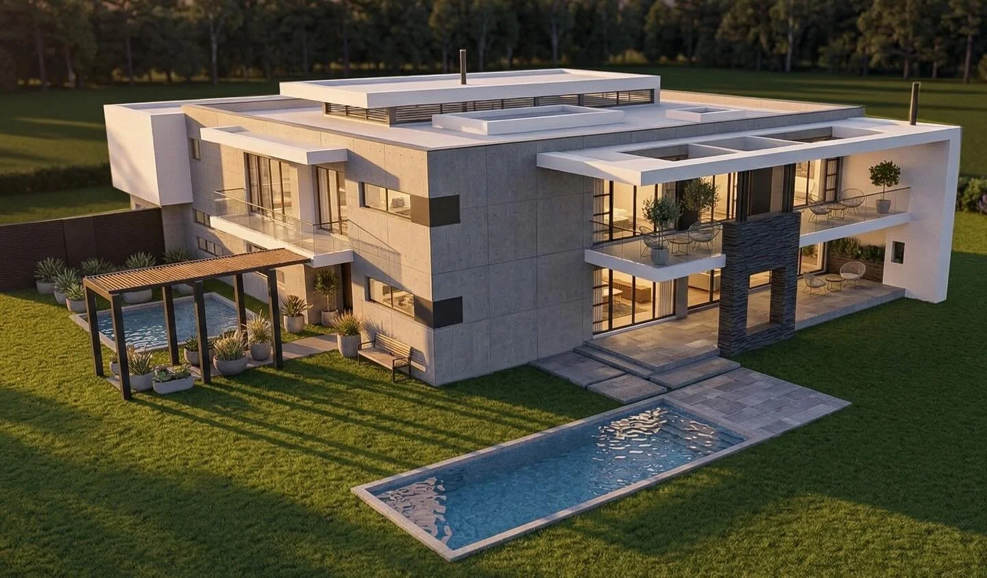 New House Design Melrose Estate - ICONIC Architecture 0833645511