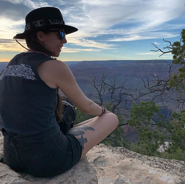 All this Covid got us jonesing for a road trip - like this one last year to the Ol&rsquo; Grand Canyon. 
But people- be smart, socially distance and/or wear a mask. It&rsquo;s not that hard and makes a difference. 
Our Flying Merkel Rider tee is read