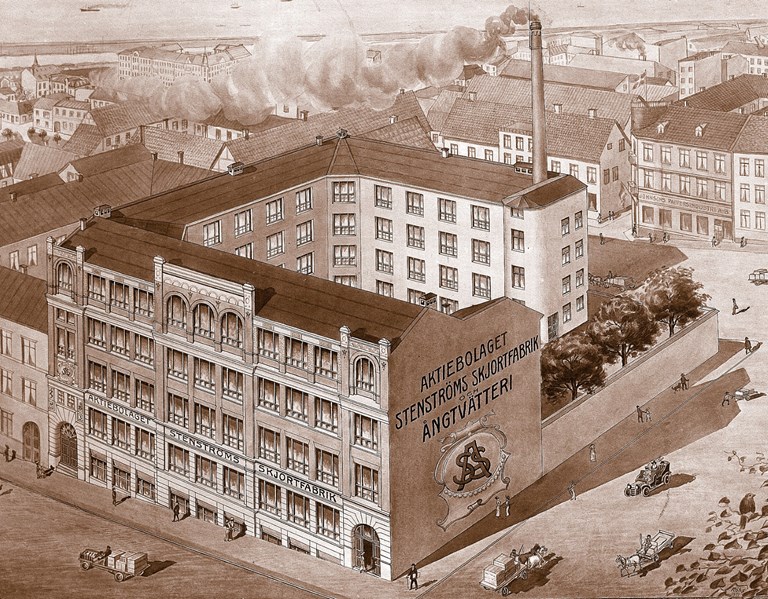 Stenströms Shirt Factory, Helsingborg circa 1922