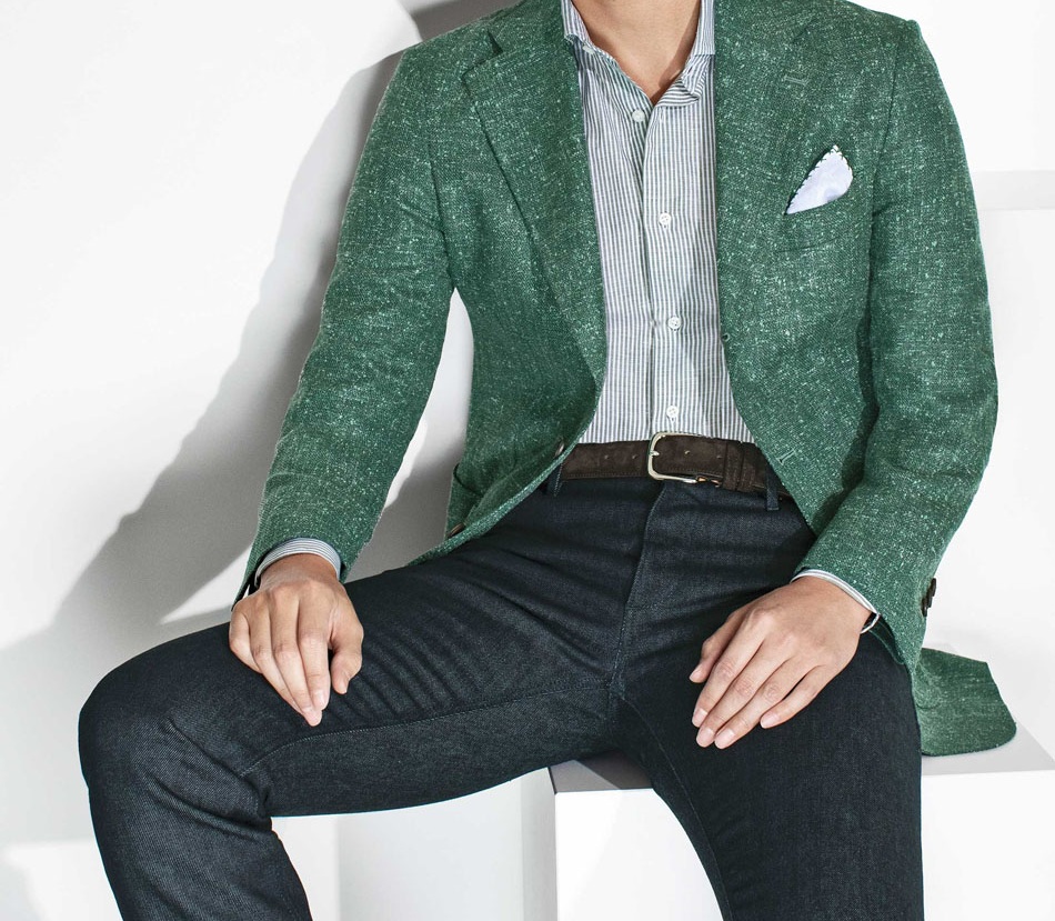 Linen Tweed Jacket by Loro Piana, 8458.