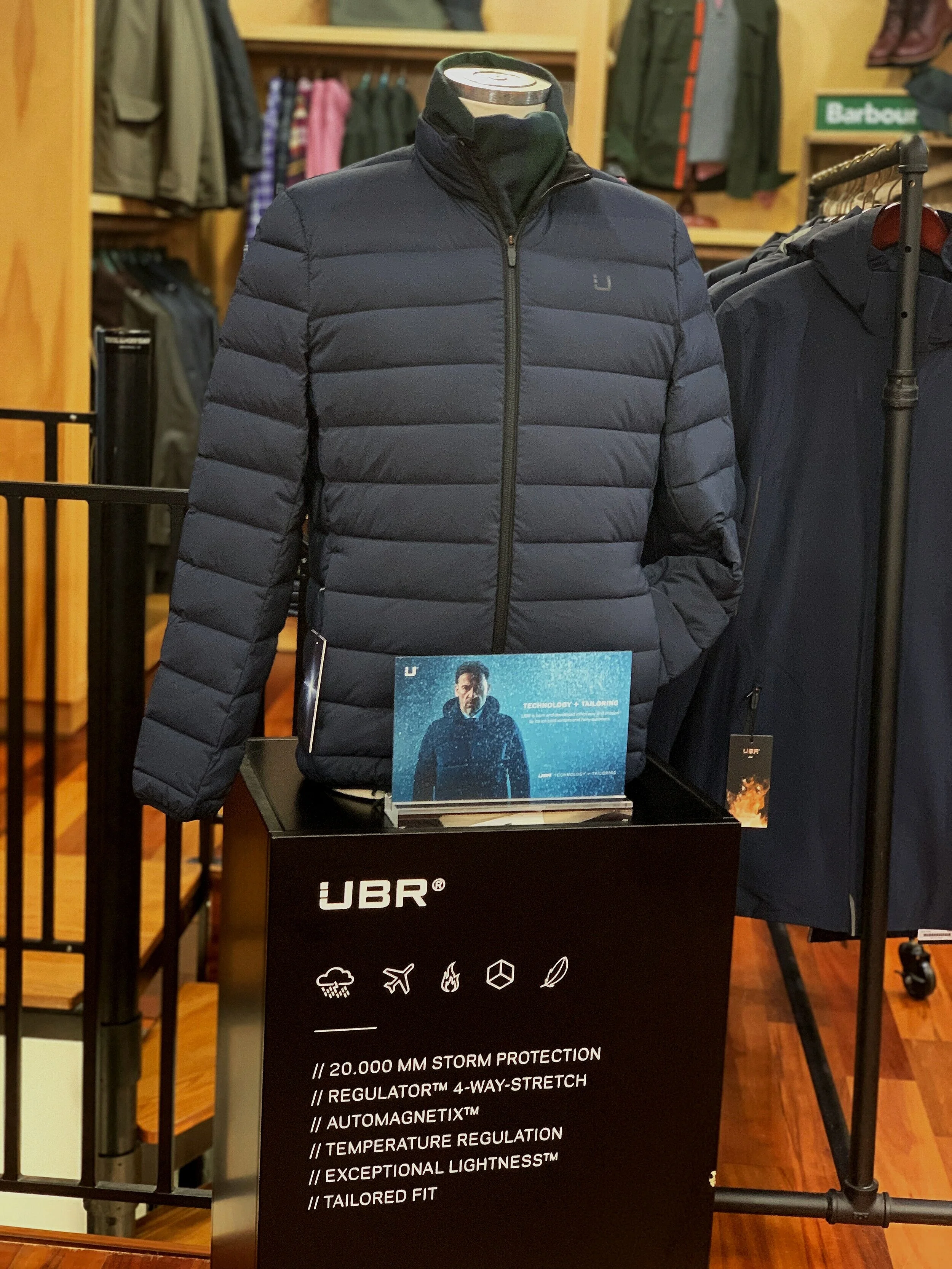 UBR Sonic Jacket, Barbour Plaid Scarf