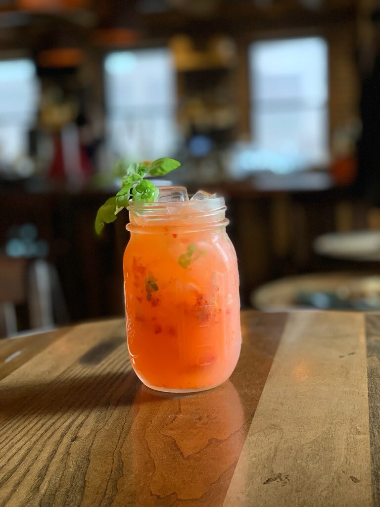 Our Strawberry Basil Margarita: super refreshing for these hot days