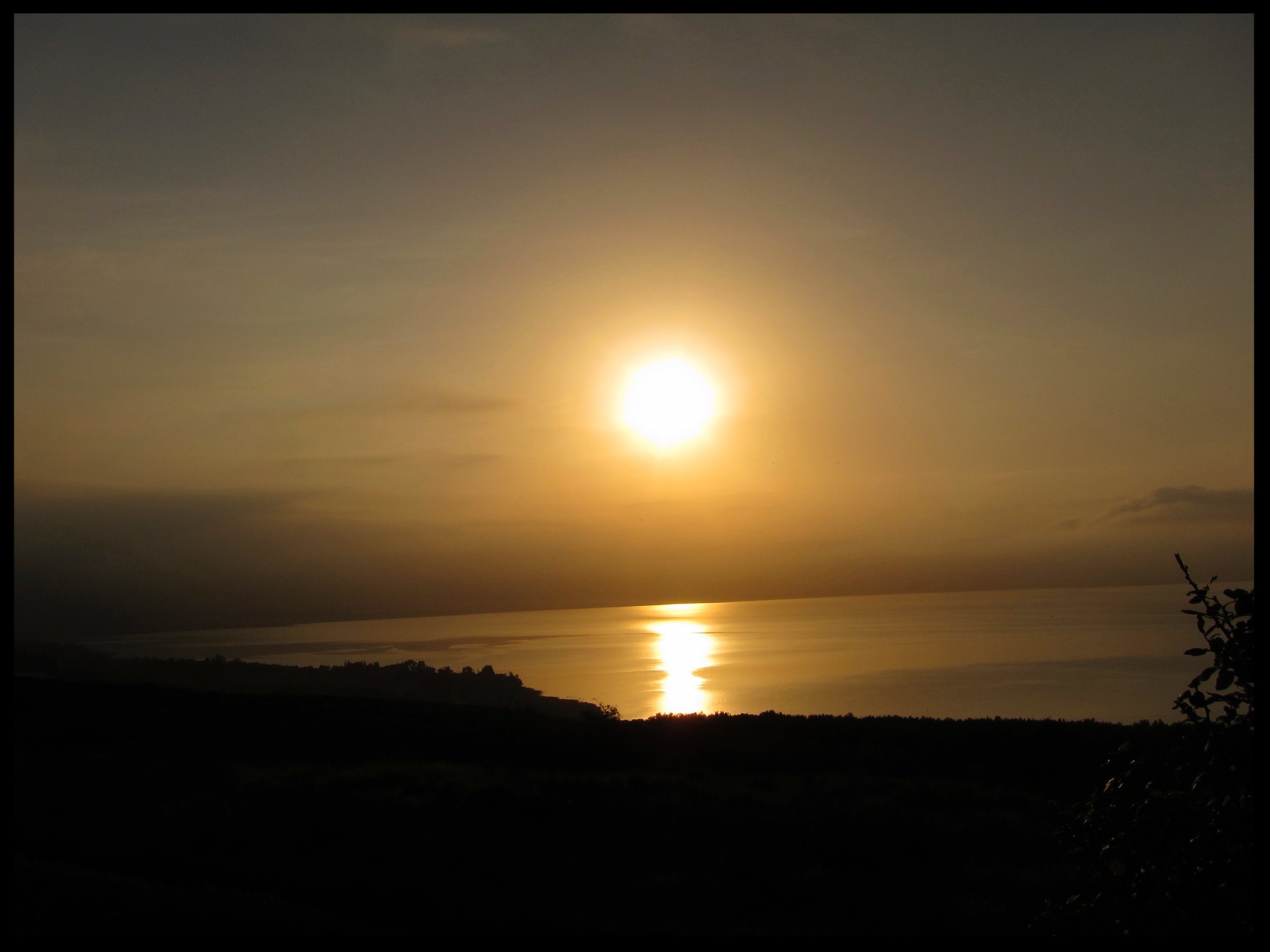 Sunset on the Mount of the Beatitudes
