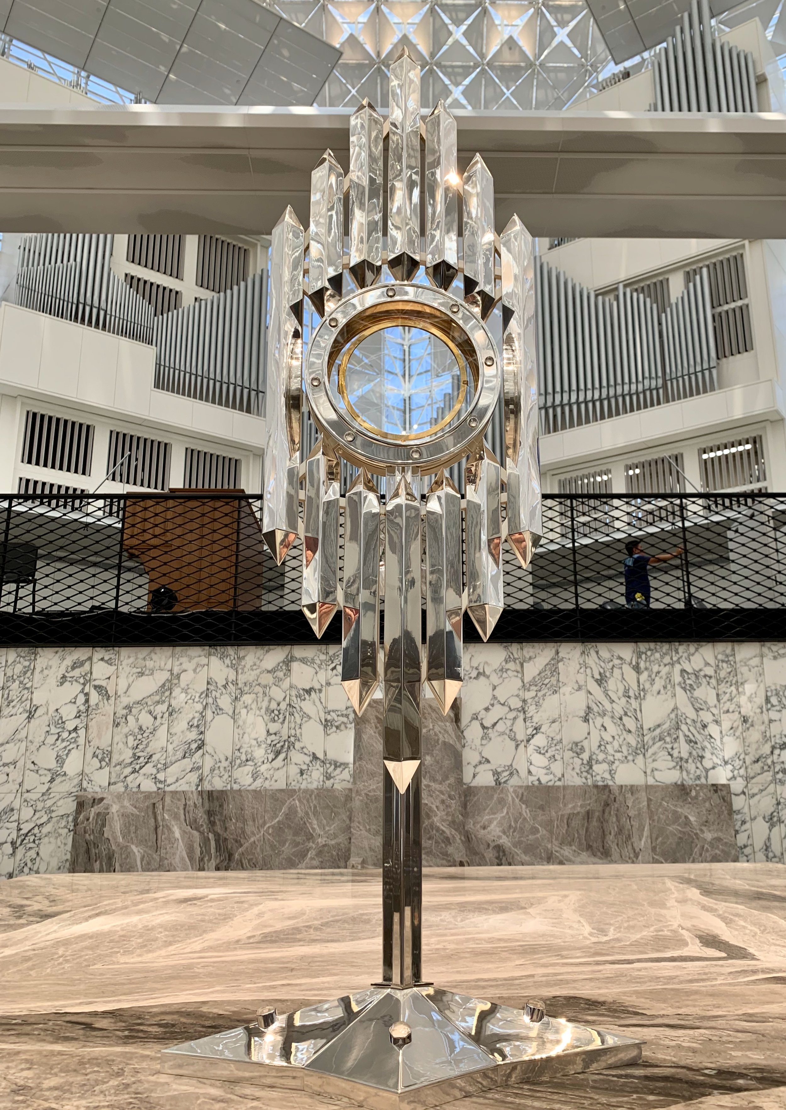 Custom monstrance for Christ Cathedral