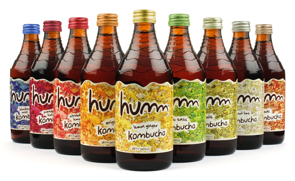 Humm Kombucha / Complete Re-brand