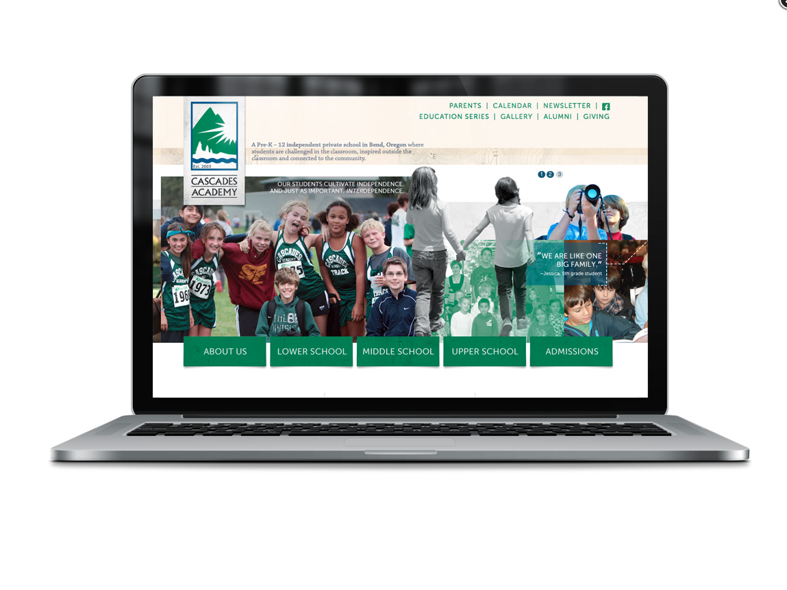 Cascades Academy / Website