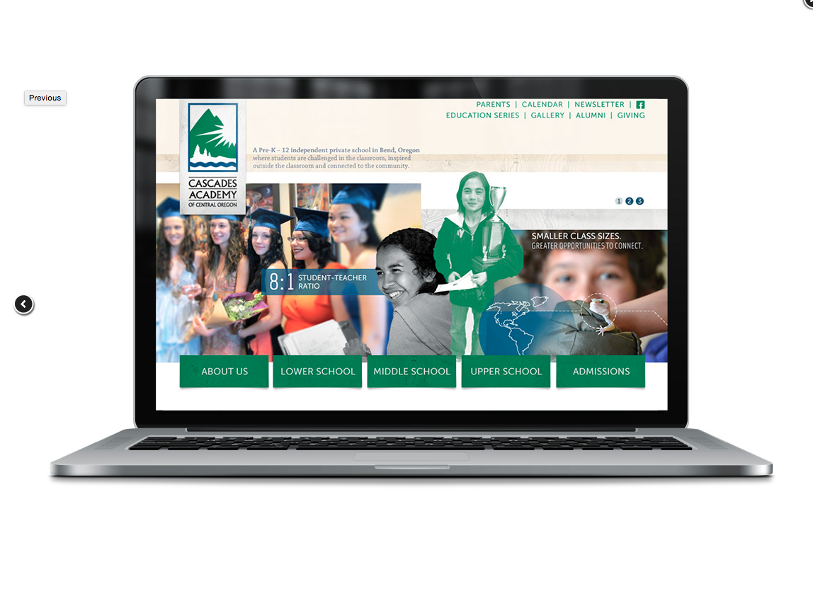 Cascades Academy / Website