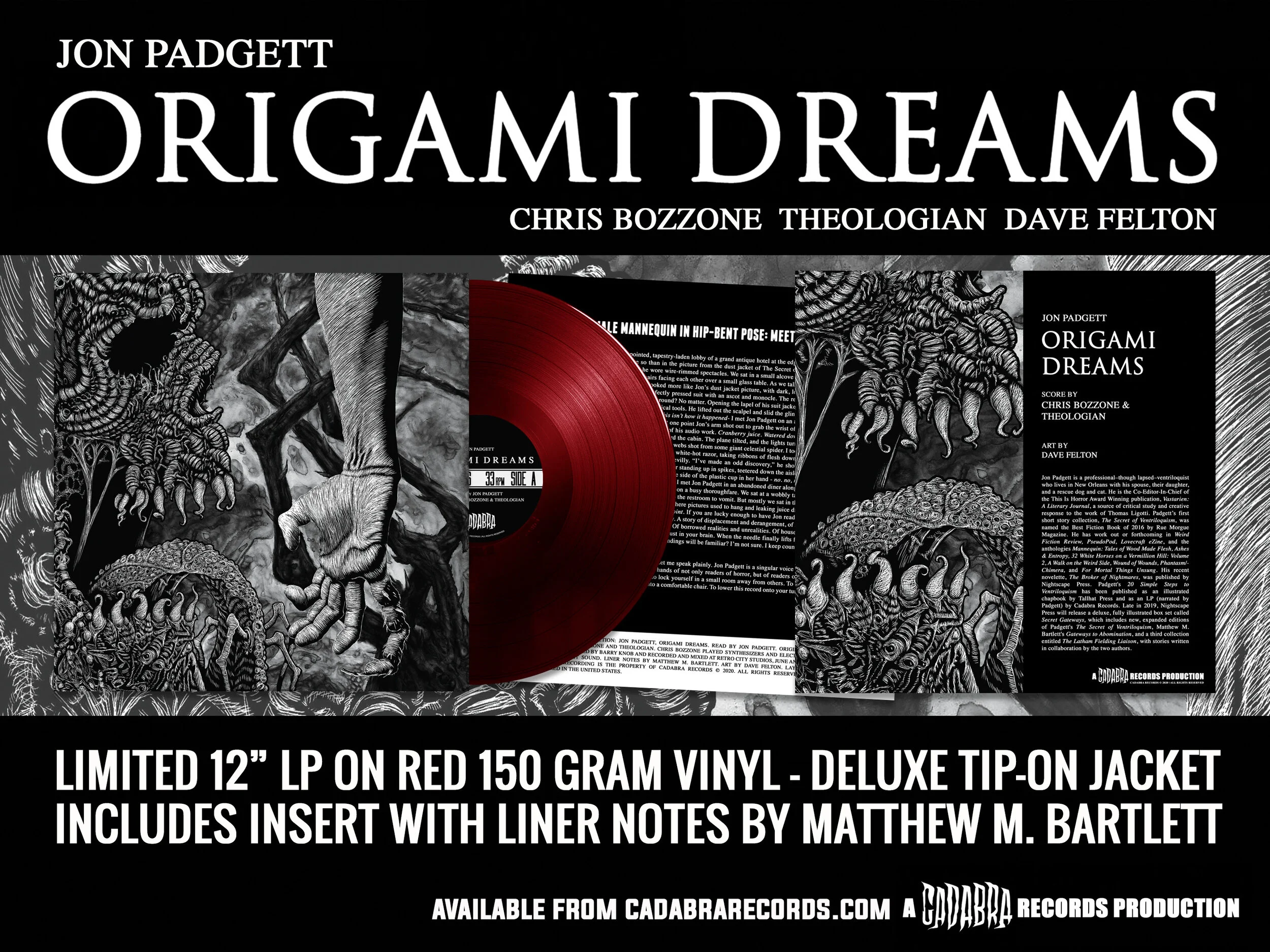 Jon Padgett's Origami Dreams LP now on sale