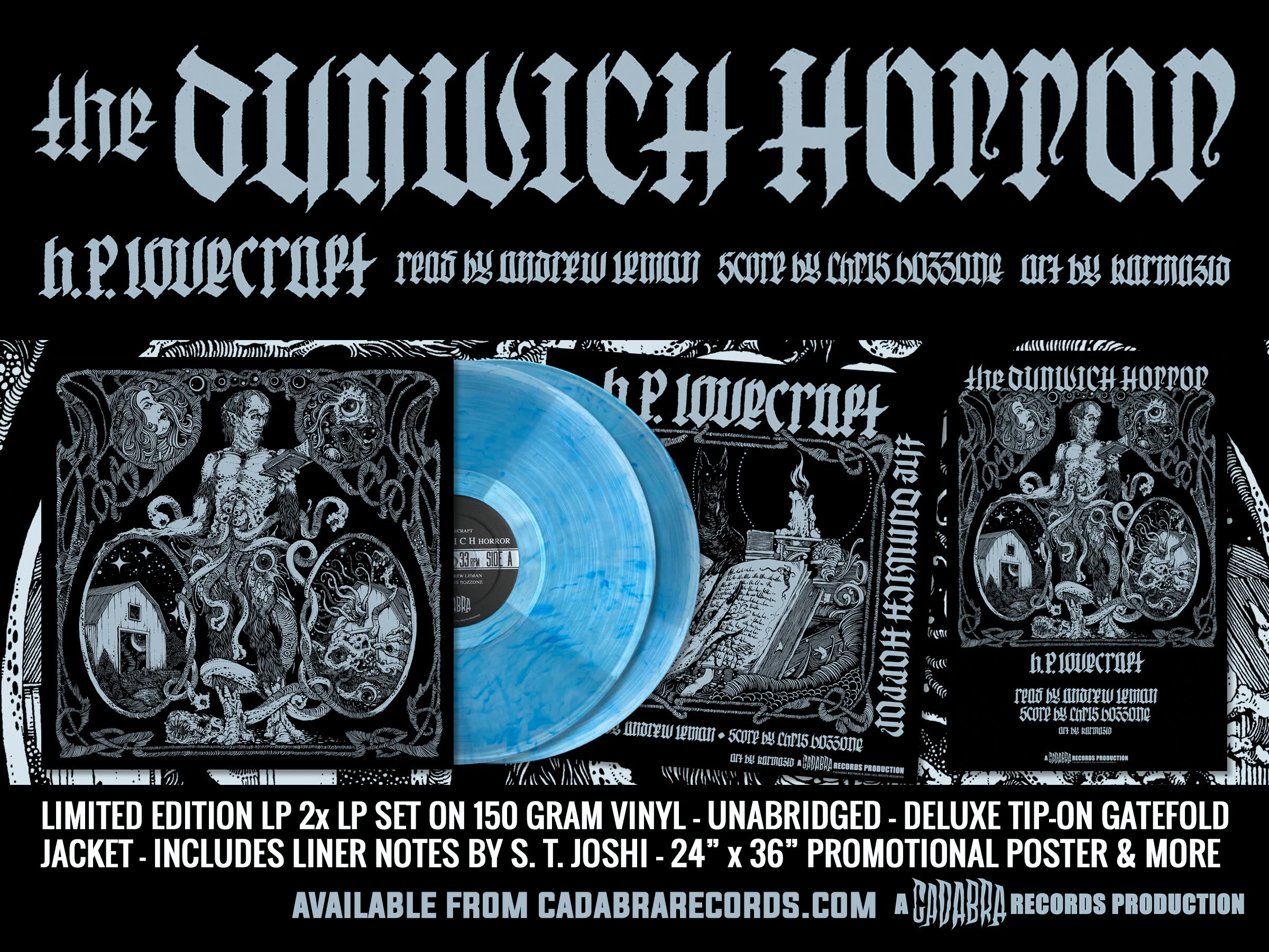 H.P. Lovecraft's The Dunwich Horror 2XLP set now on sale