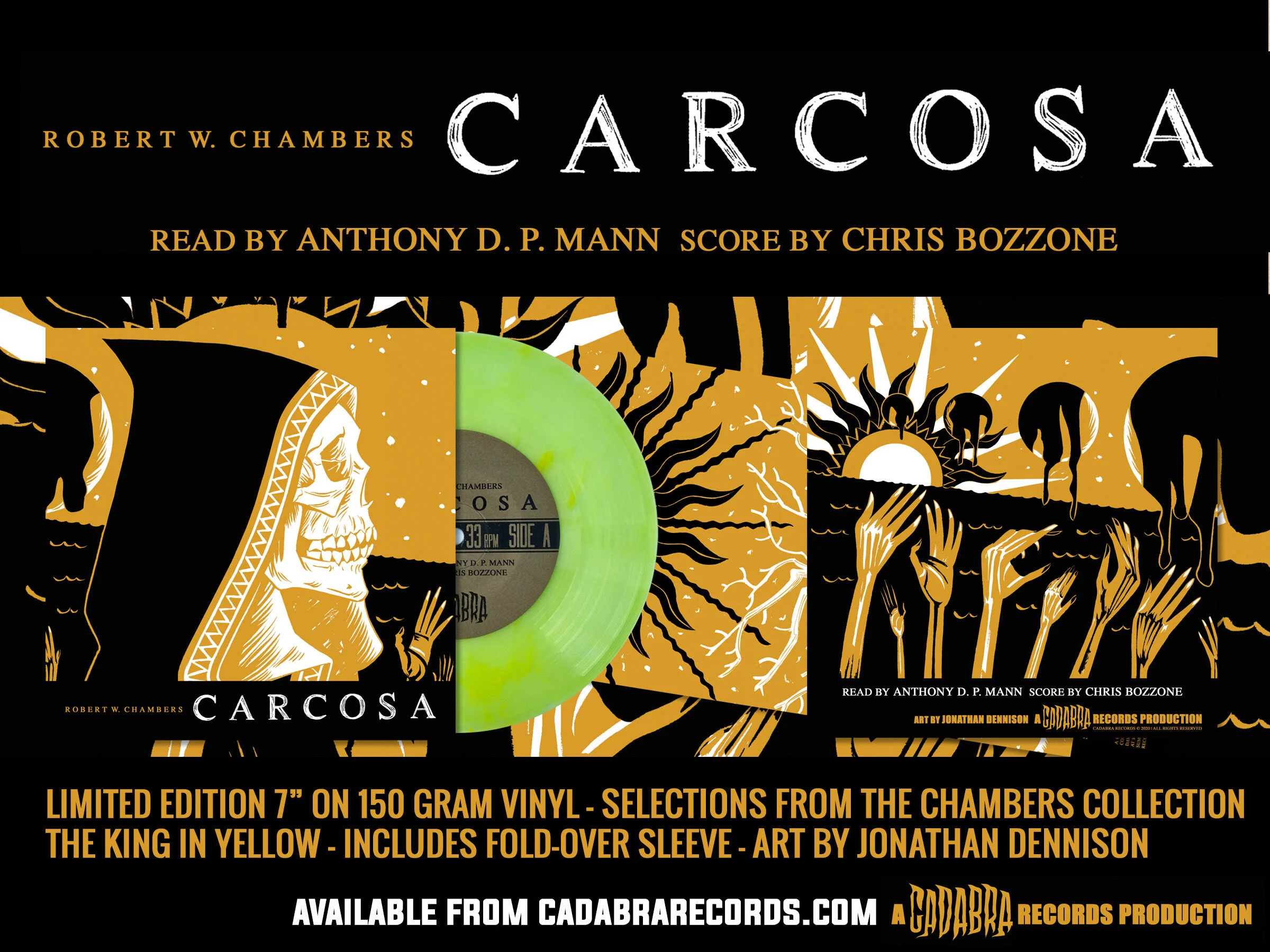 Robert W. Chambers, Carcosa 7" record now on sale 