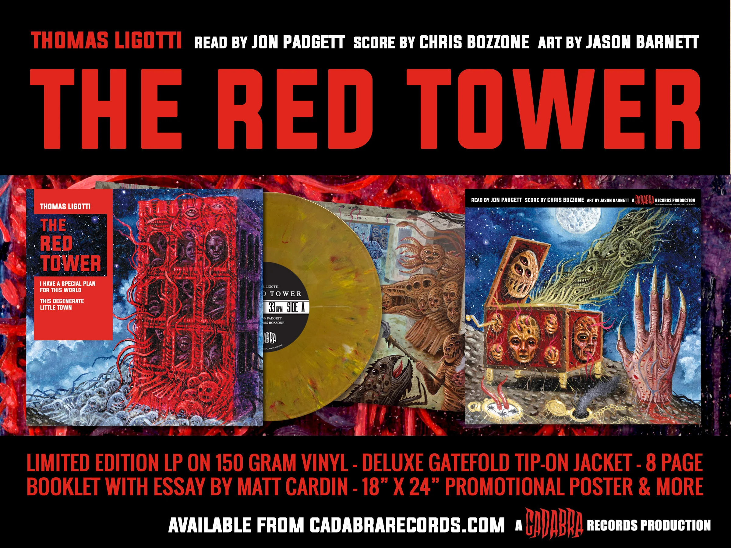 Thomas Ligotti's The Red Tower LP now on sale 