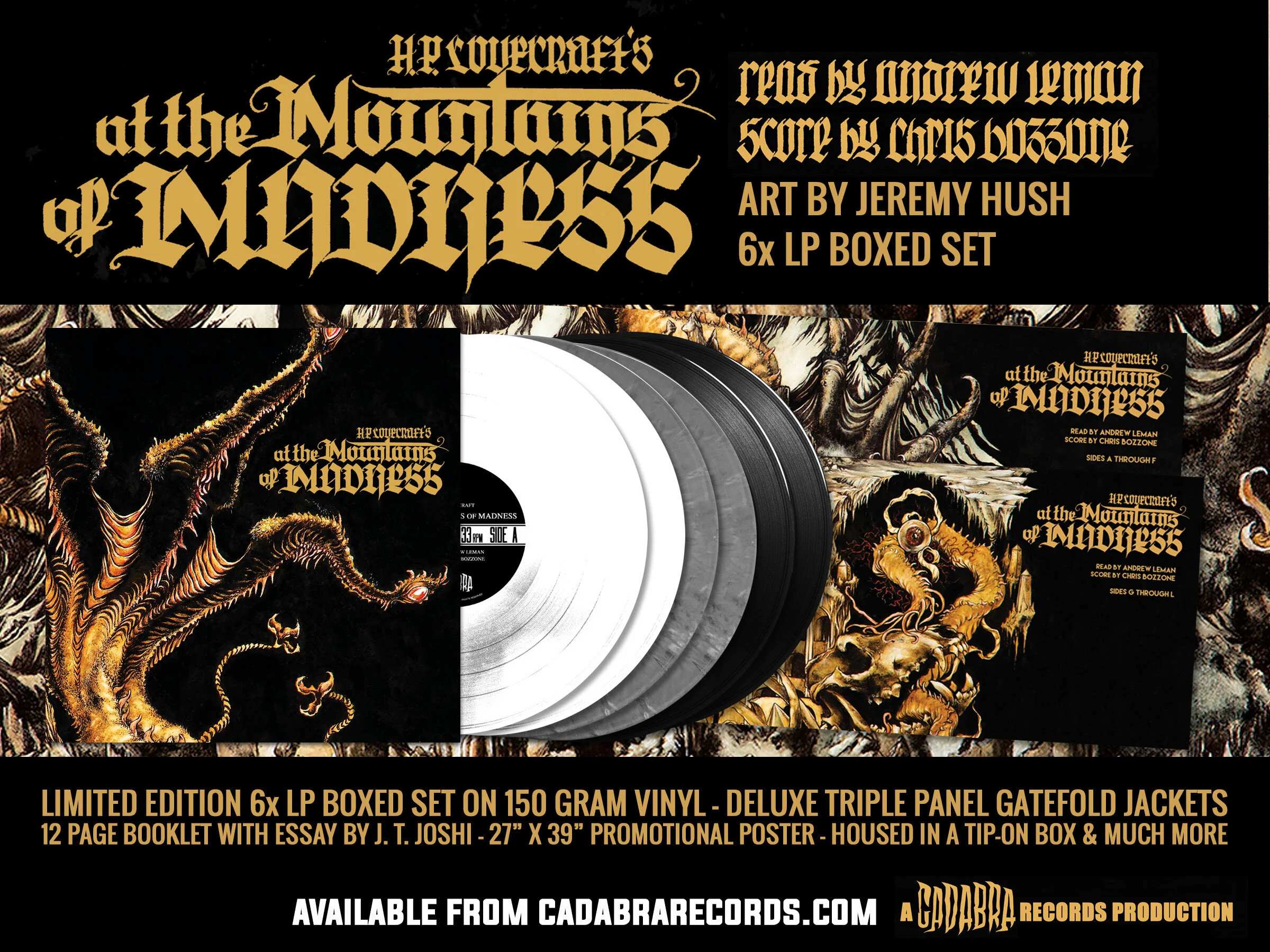 H.P. Lovecraft's At the Mountains of Madness 6XLP boxed set, "The Final Horror" variant now on sale