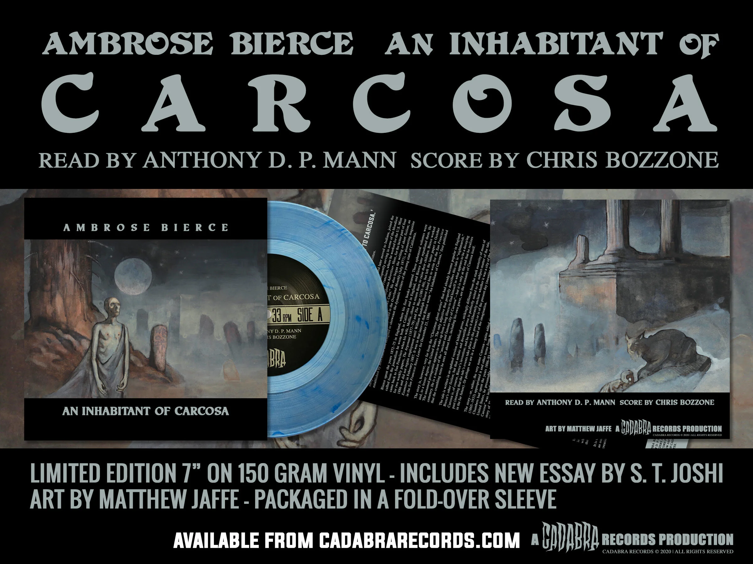 Ambrose Bierce's An Inhabitant of Carcosa 7" record now on sale 