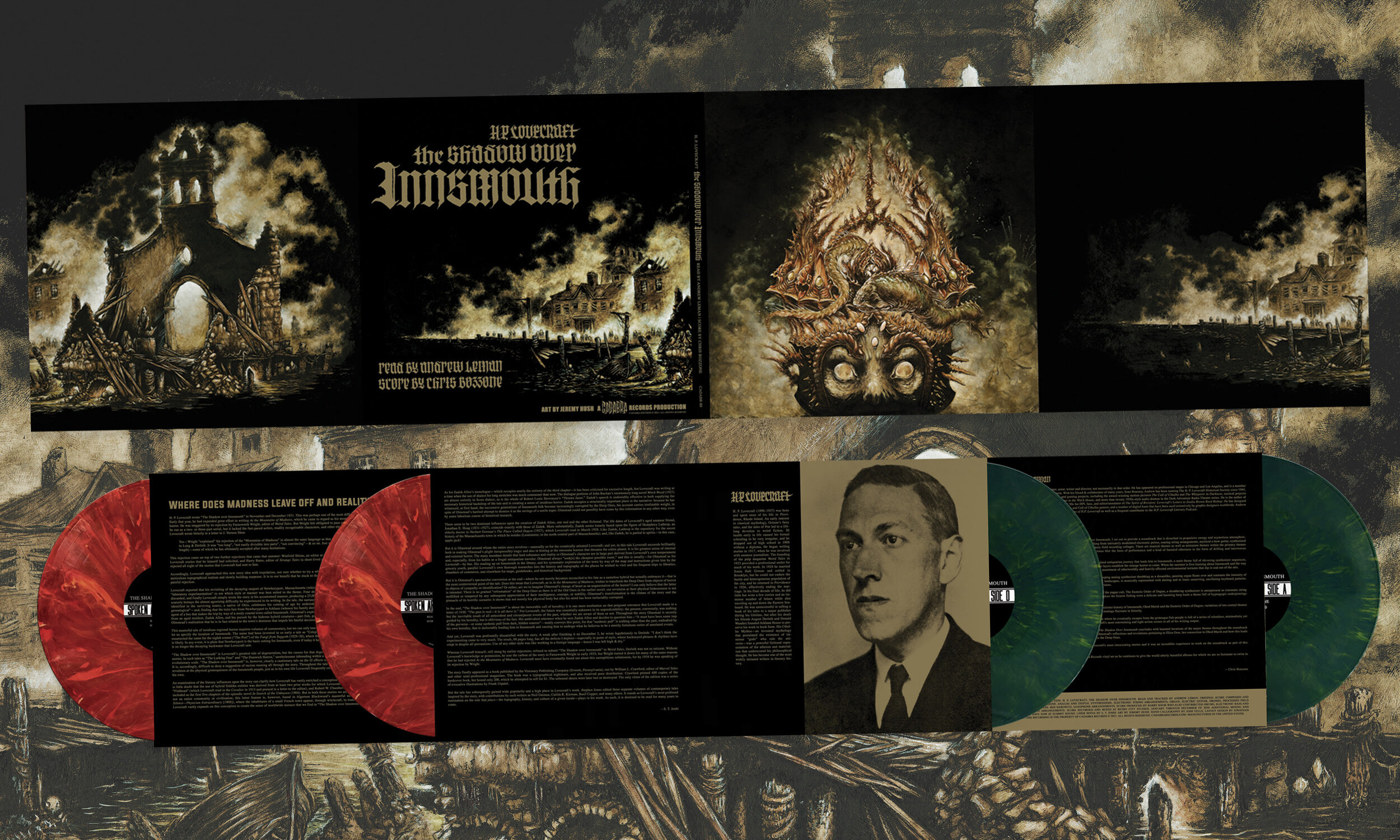 H.P. Lovecraft's The Shadow over Innsmouth 4XLP set now on sale