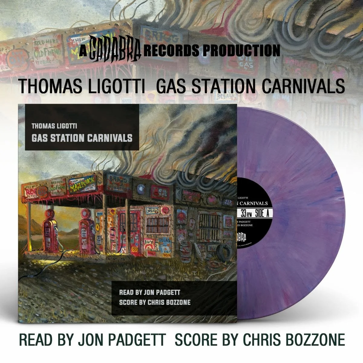 Thomas Ligotti's Gas Station Carnivals LP now on sale!
