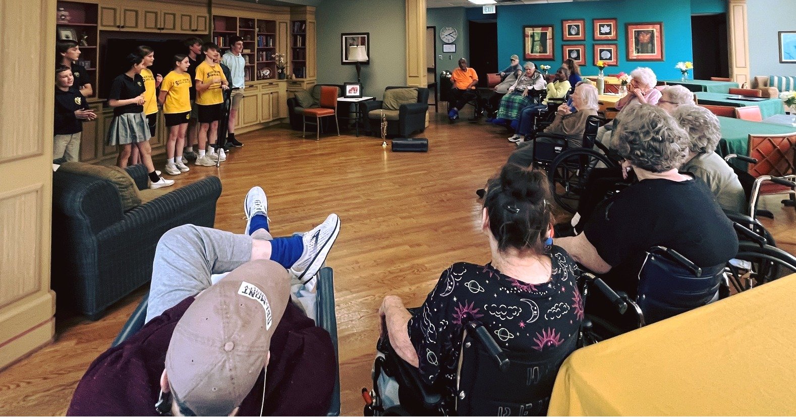 &quot;THE BEST CLASSROOM IN THE WORLD IS AT THE FEET OF AN ELDERLY PERSON.&quot; -Unknown. 
Our 6-8th grade students in The Children of Mary Service Club performed a talent show for our friends residing at the West Meade Place Nursing Home.