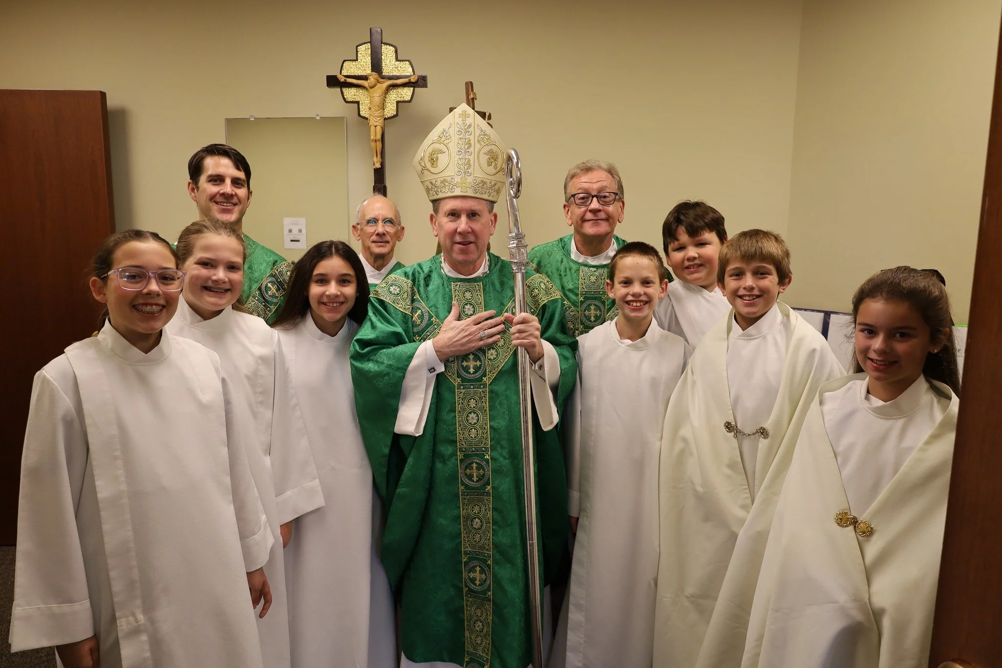 Today we enjoyed mass and a special visit with Bishop Mark Spalding. As always, he shared an important life lessons with all of us. Parents, be sure to ask your Tigers what they learned today! Thank you @bpspalding !