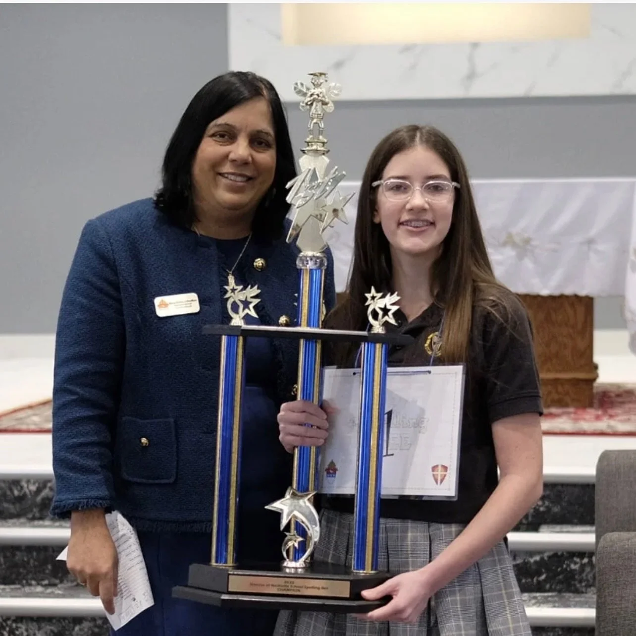 Our very own, Livia Castrillo, wins Diocesan Spelling Bee, AGAIN! We are so proud of you, Livia! To read the article, click the Linktre.ee in our bio.