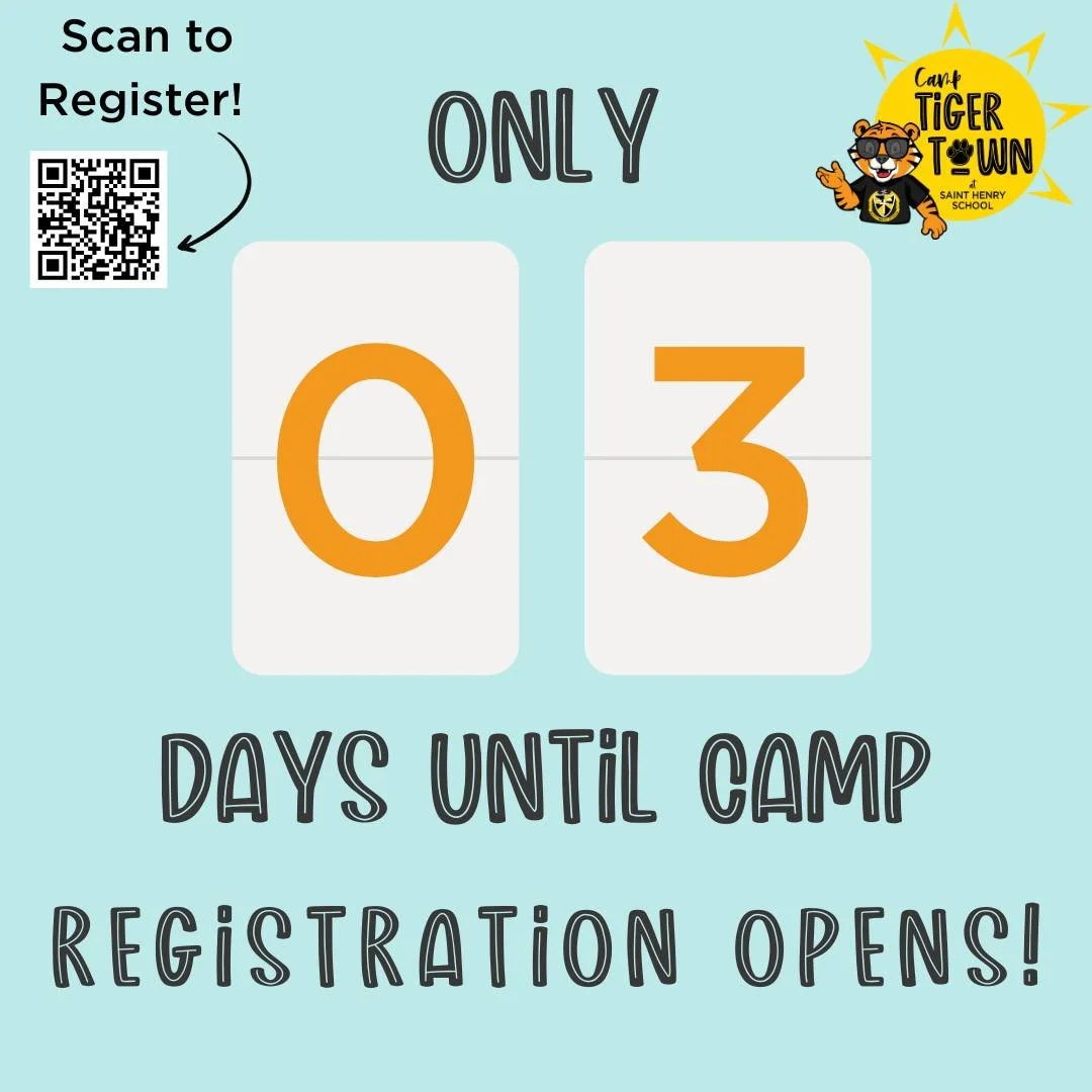 3 days until you can register for all of our SUMMER FUN at CAMP TIGER TOWN!
