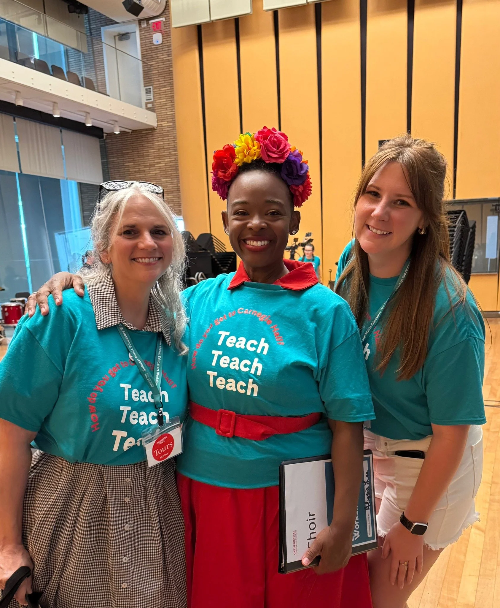 We're proud to share that our wonderful music teachers, Carol Ann Jones and Maddie Sampson, recently traveled to New York City to participate in the prestigious Carnegie Hall Summer Music Educators Workshop.

Joining more than 160 music educators fro