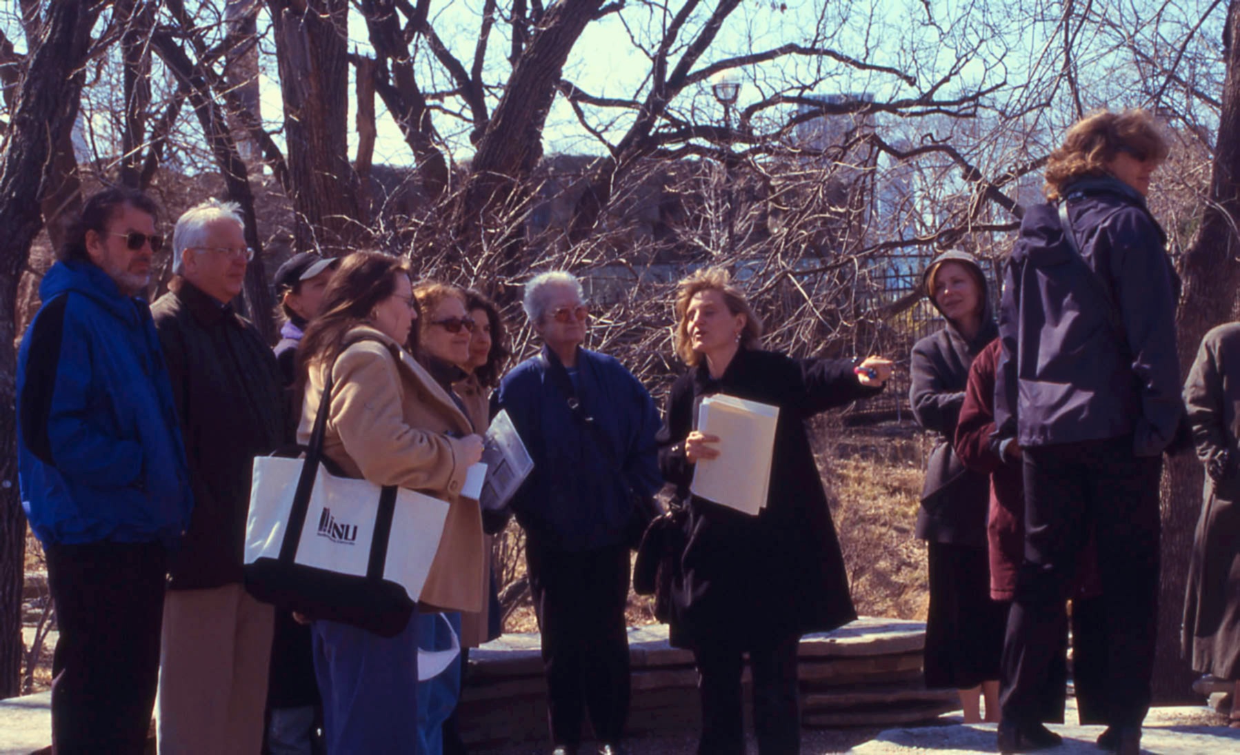  Julia Bachrach with the first class of Lincoln Park Docents, 2003. 