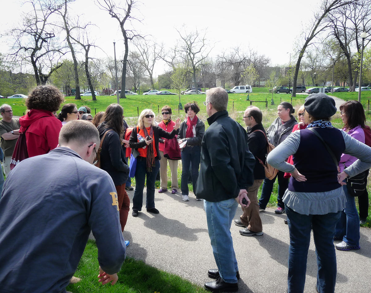 Jane’s Walk Tour of Humboldt Park, 2013.