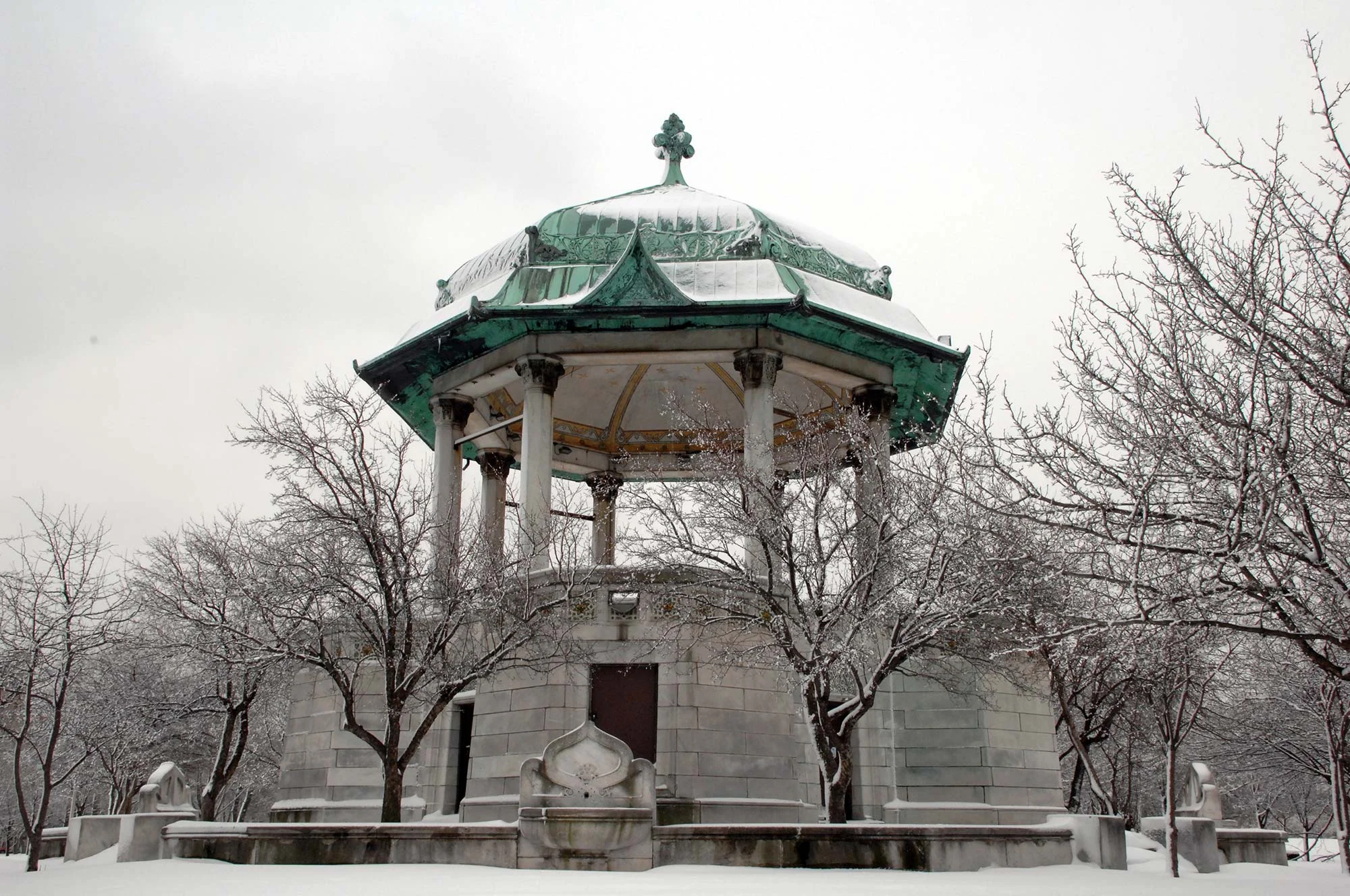 Garfield Park’s Bandstand, designed by Joseph L. Silsbee remains intact today, 2007