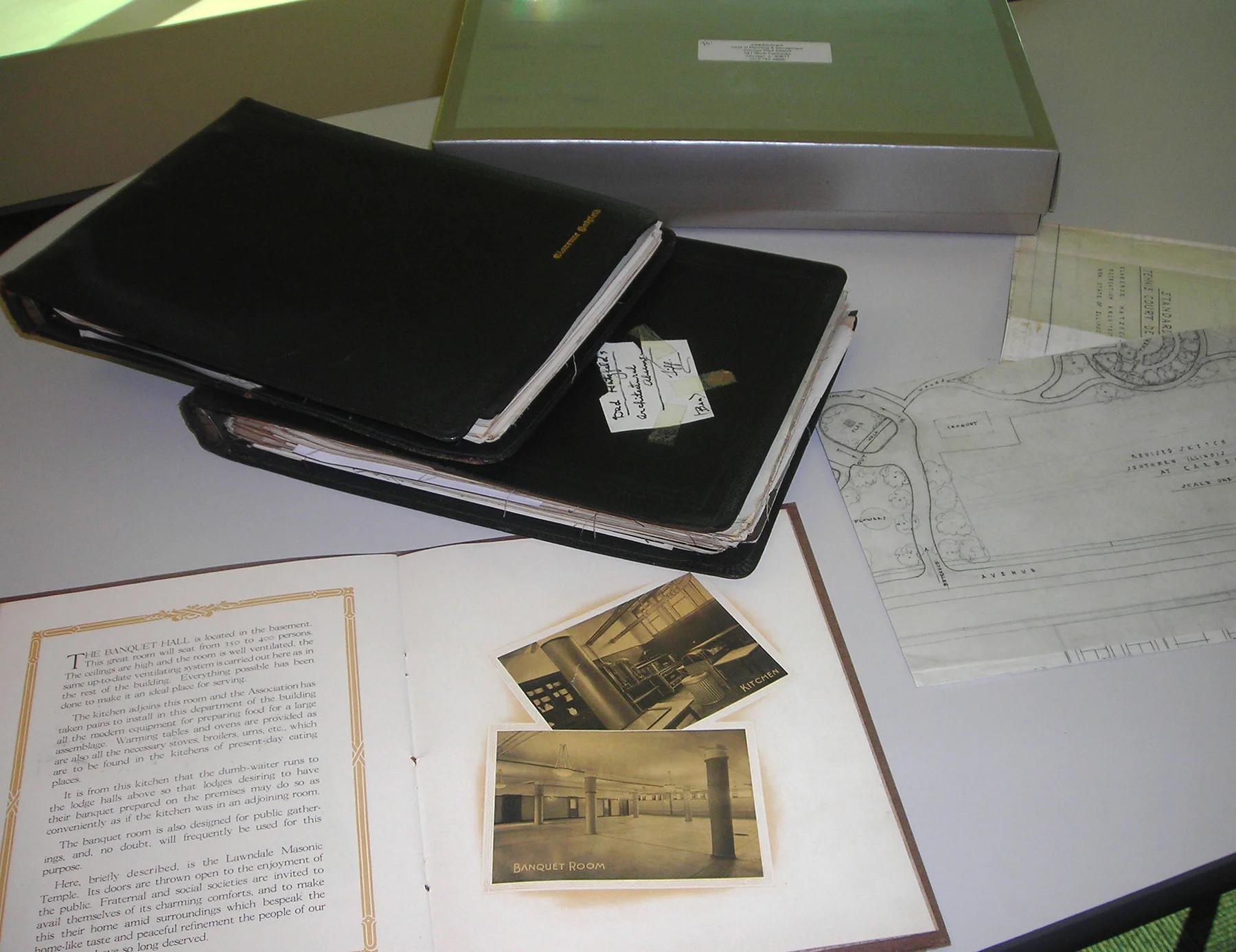 Clarence Hatzfeld’s great-granddaughter sent me a box of materials she inherited from her grandmother. Recently, she donated the collection to the Chicago Public Library, 2016.