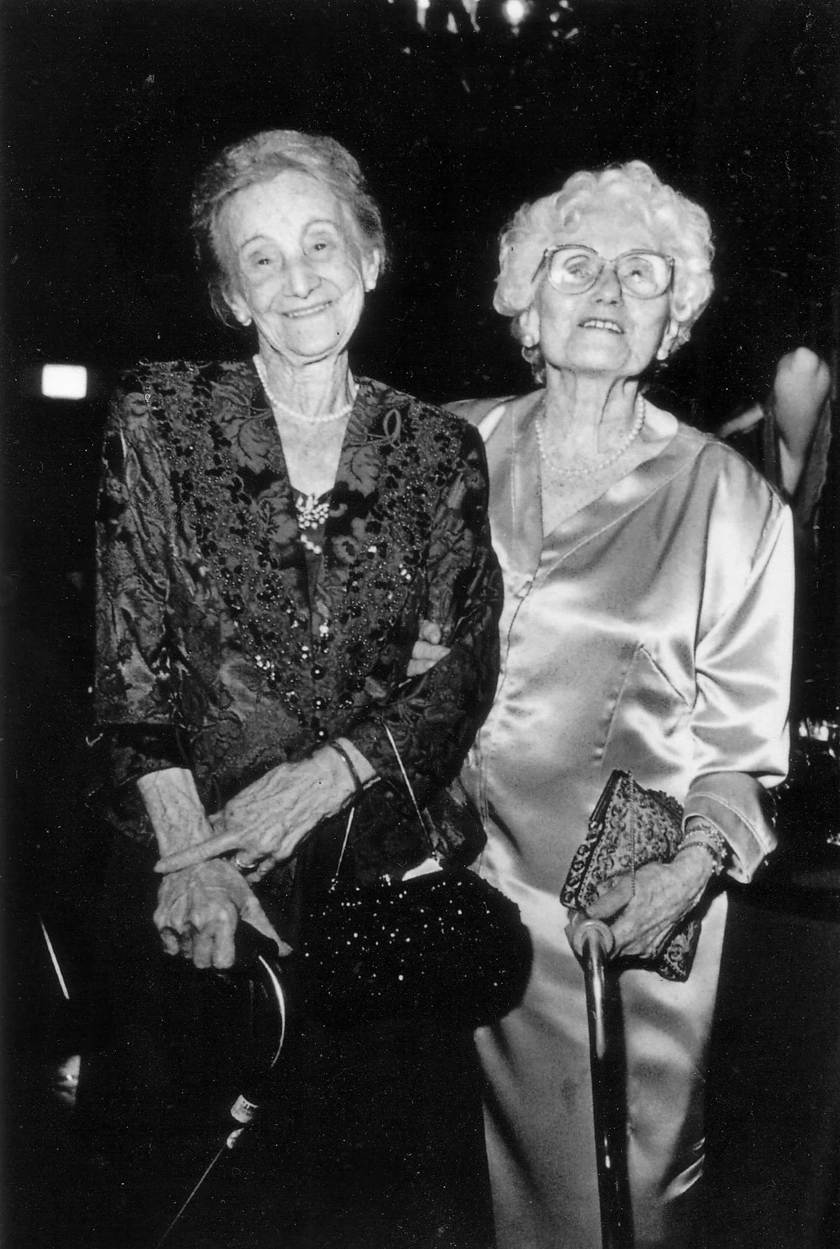 Aunt Sharika, left, and Grandma Piri, right, 1996.