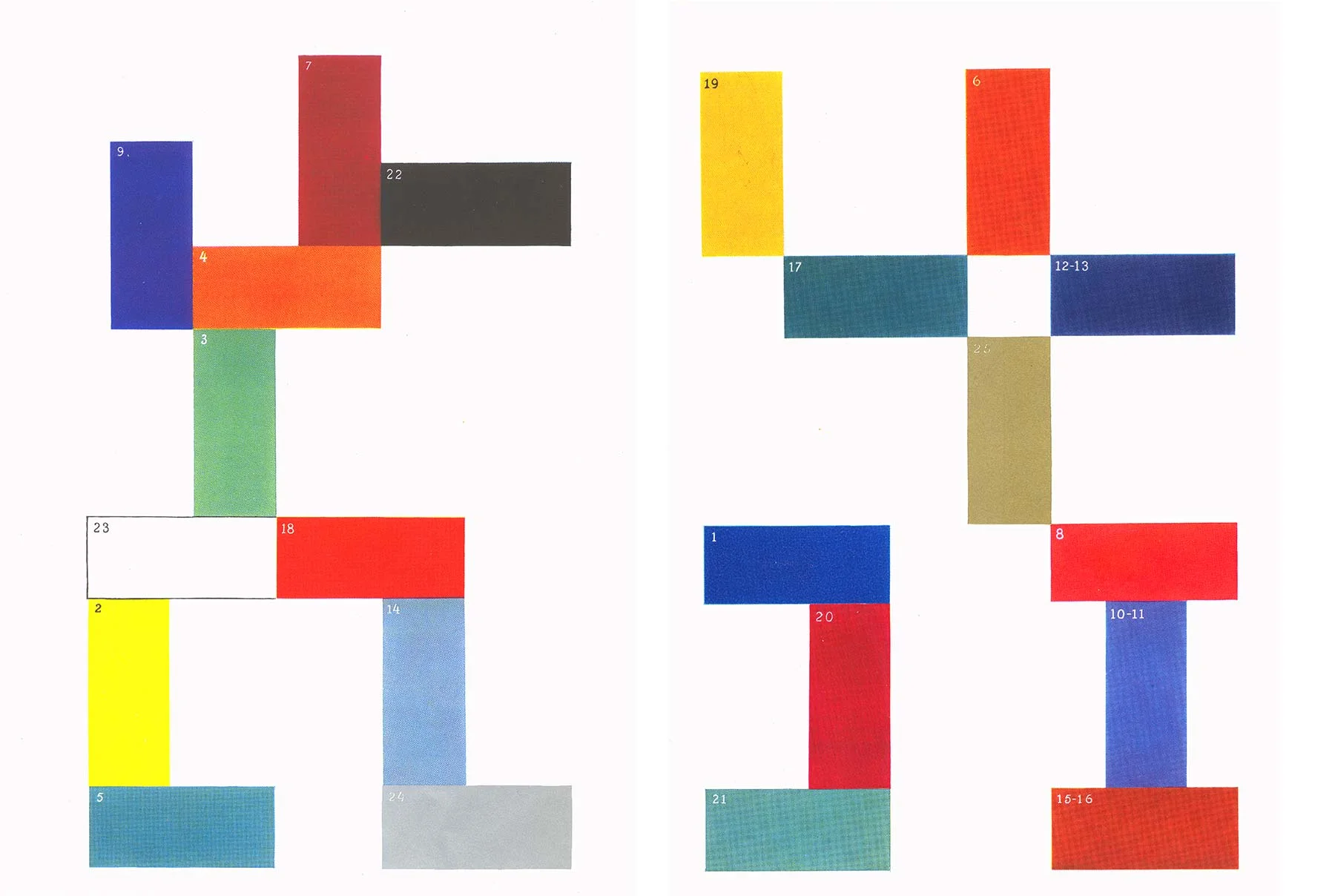 Joseph Urban’s original 1933 Color Charts. Courtesy of the Museum of Science and Industry.