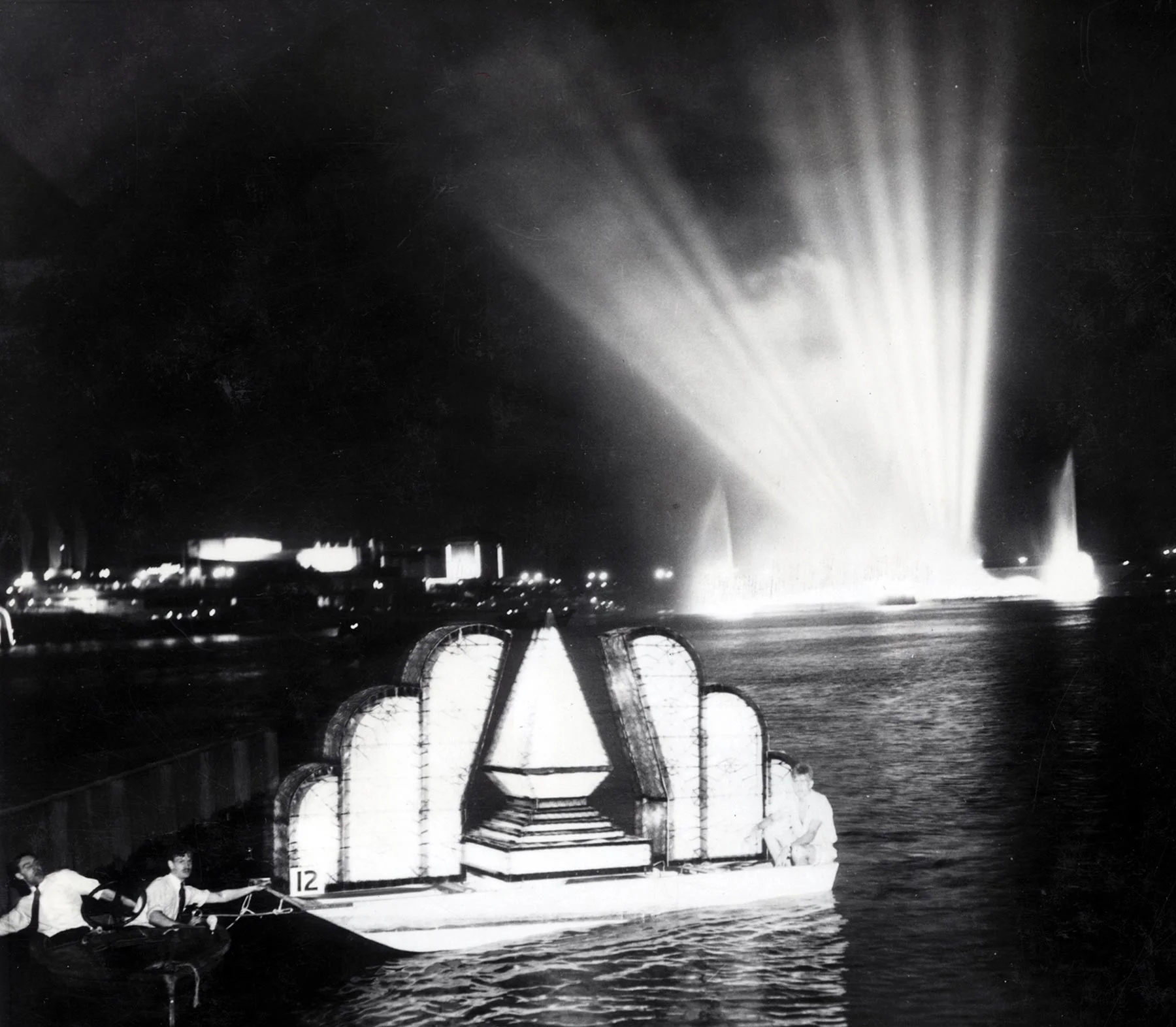 Carnival of the Lakes in Burnham Harbor, 1936. Chicago Park District Records: Photographs, Special Collections, Chicago Public Library