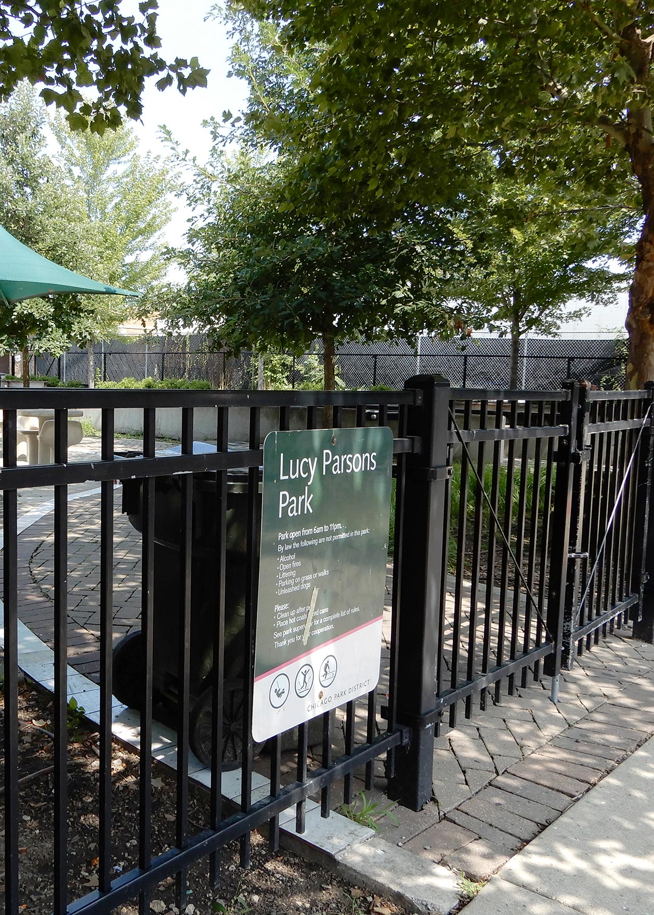 Lucy Parsons Park. Photo by Julia Bachrach.