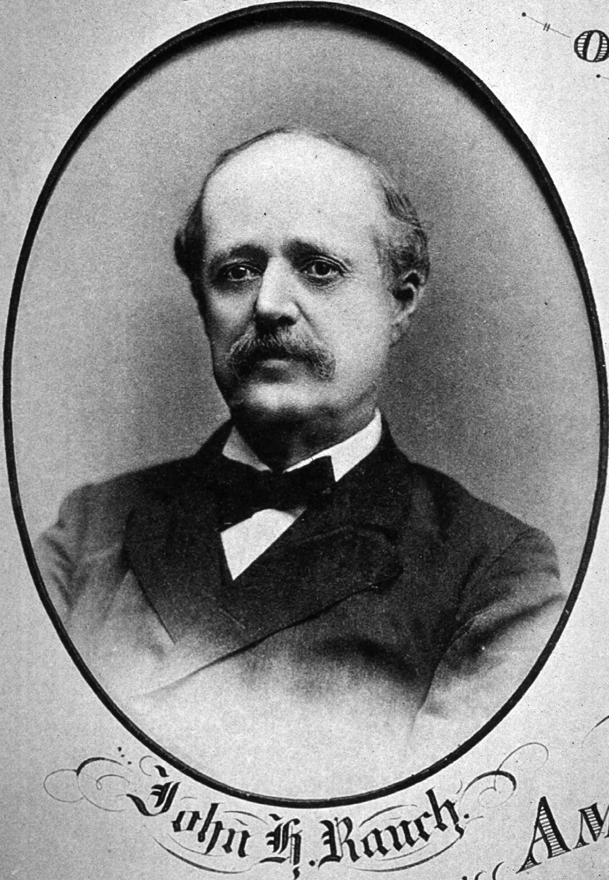 Dr. John H. Rauch. Photo courtesy of National Institute of Health "First Ten Presidents of the American Health Association."