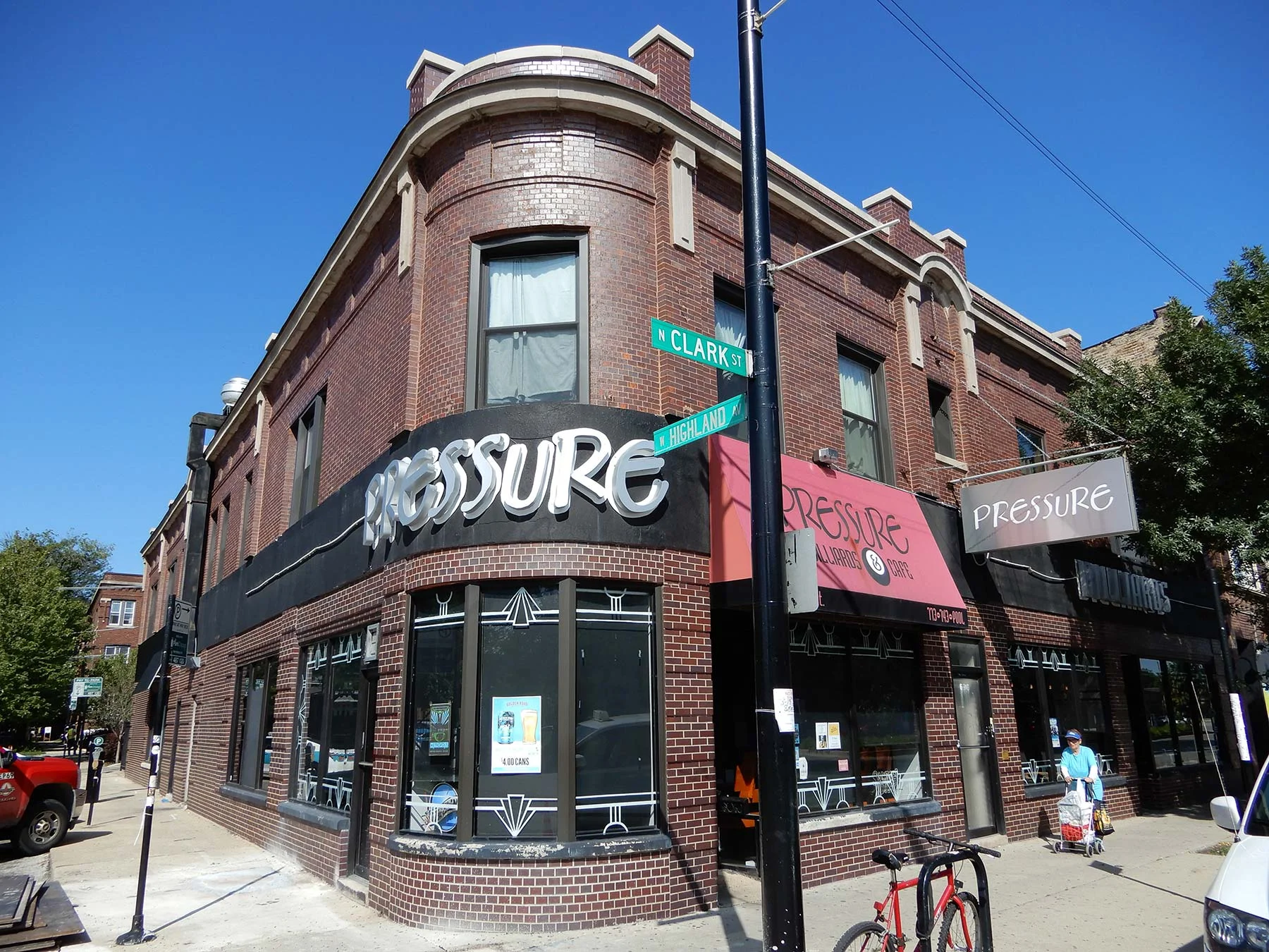 Norman designed this building at 6318-6320 N. Clark St. in 1909 to house a saloon with flats above. Photo by Julia Bachrach.