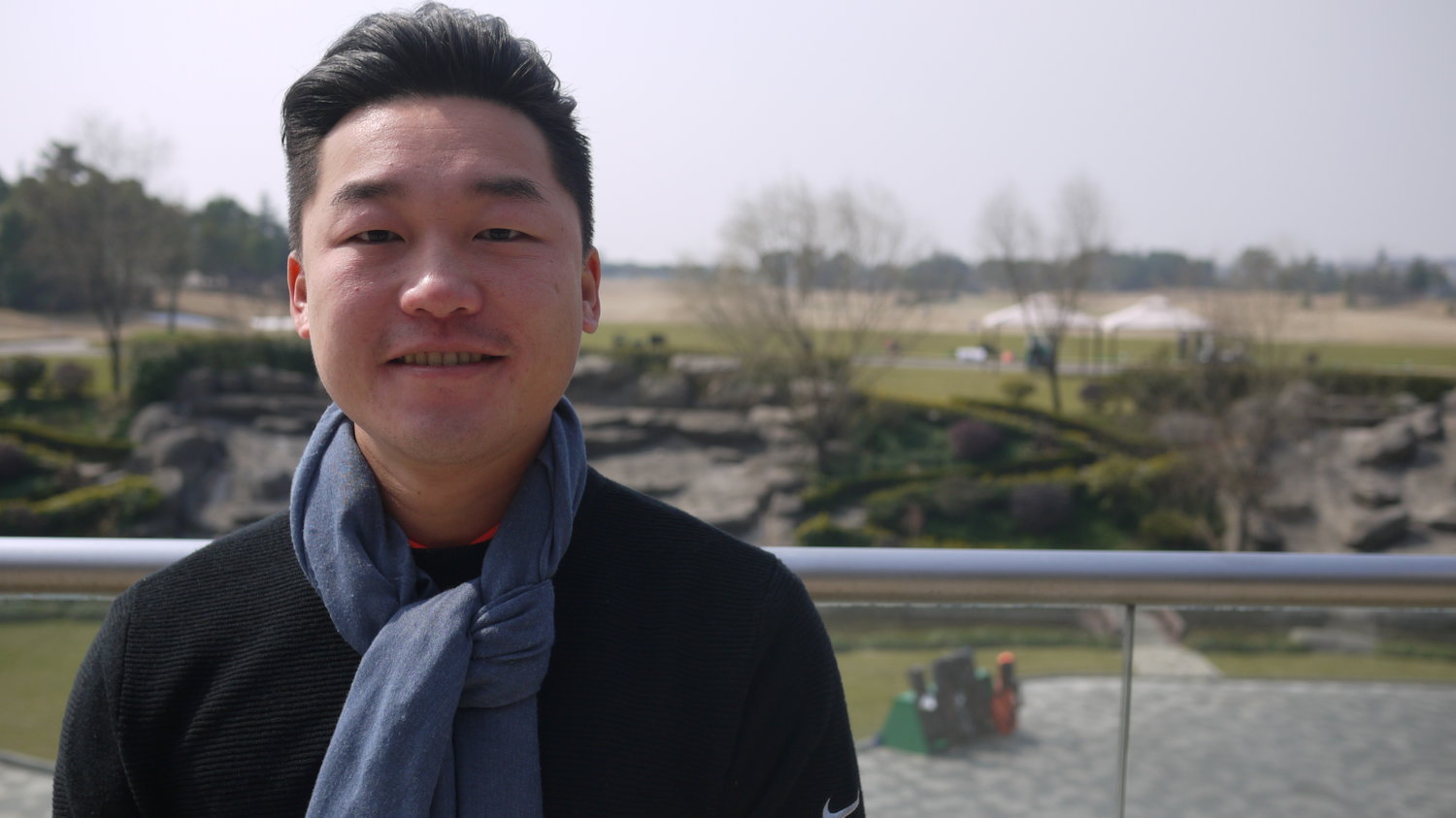 Ozzie Ling, manager of Shanghai's Yingyi Golf Club, says government inspection squads will sometimes visit his club, looking for wayward government officials who might be guests of the club. Rob Schmitz/NPR