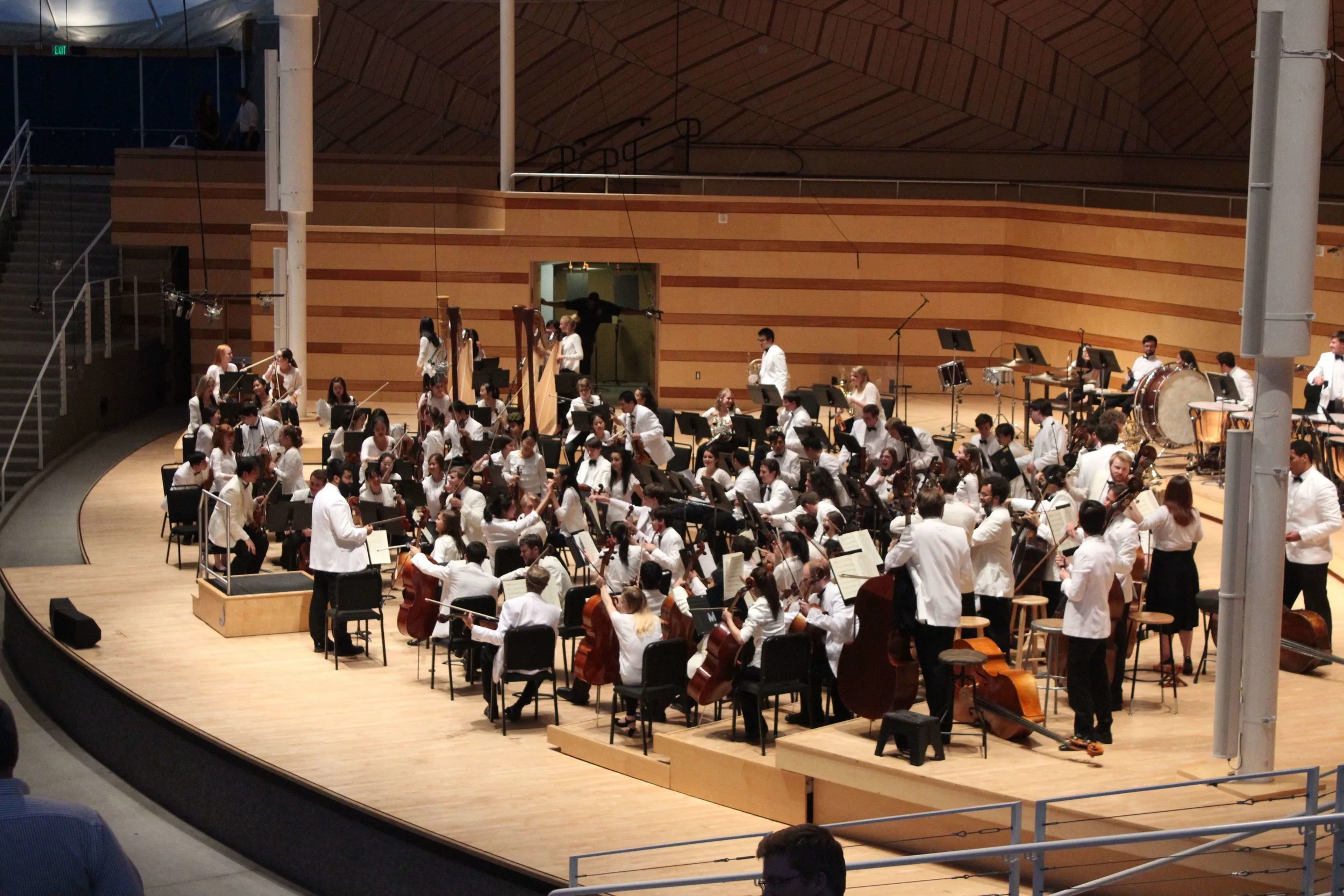 Attending at concert at the Benedict Music Tent