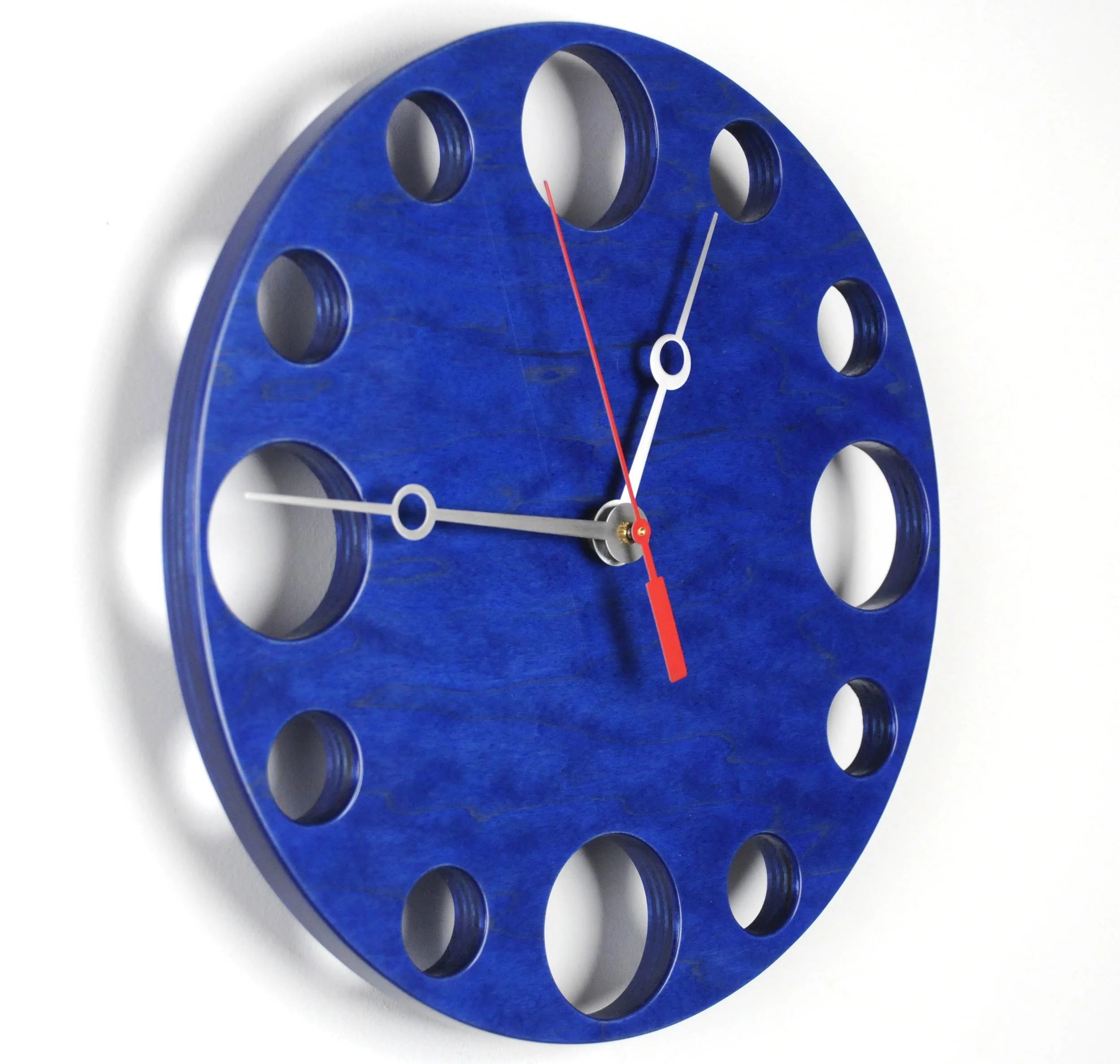 POP Clock in Blue, 10" modern wall clock