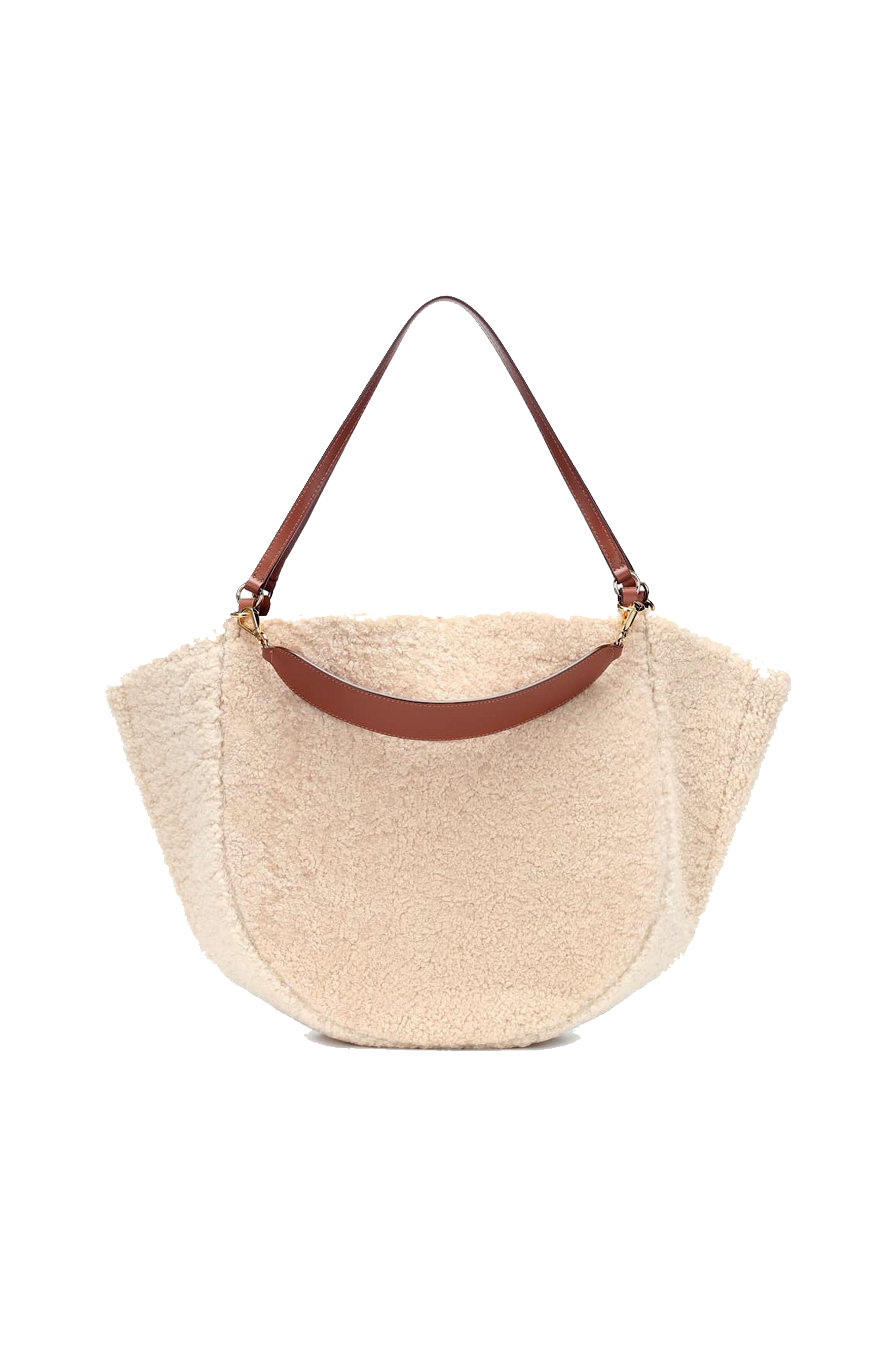 WANDLER MIA SHEARLING TOTE BAG