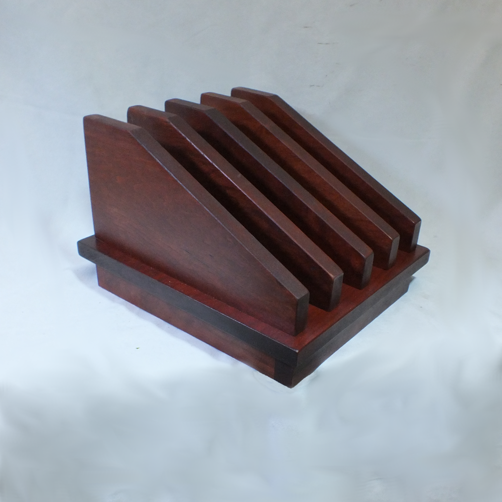 Diagonal Empty - Cherry/Georgian - Compact Tablet Horde - Charging Station