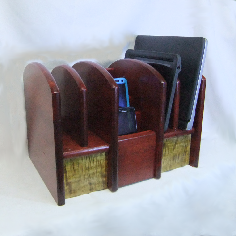 Family Charging Station - Georgina Cherry Body with Figured Maple Panels