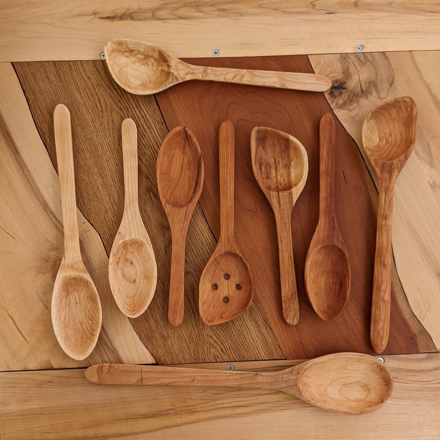 More utensils ready for my display at the Cooperstown Farmers Market.