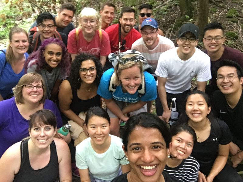 A highlight from August was attending our intern orientation. This fall we sent out a team of 3 interns to North Africa, and 3 interns to East Asia. Here are a group of us (along with other new staff and interns) doing a hike during a break one afternoon.