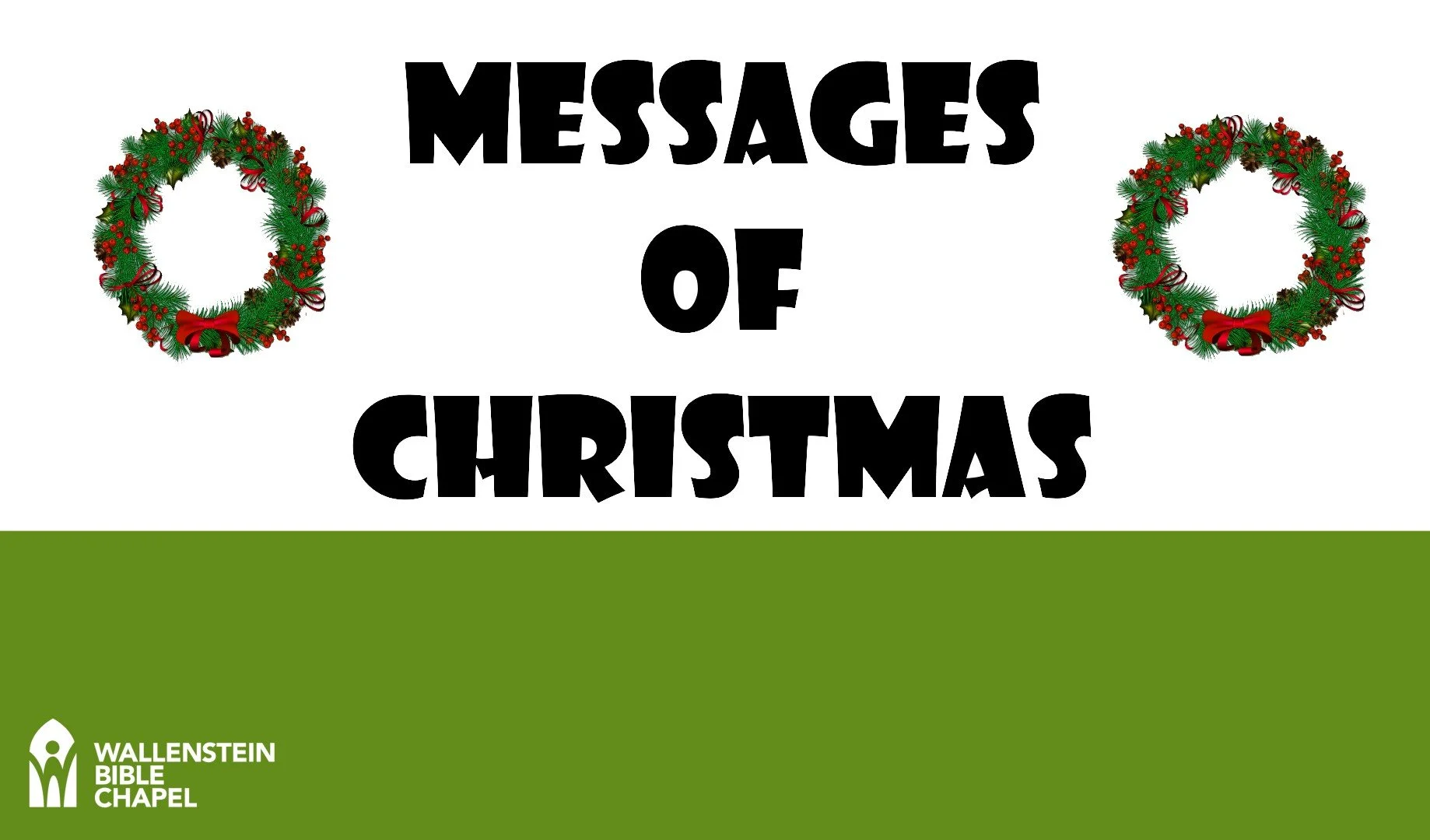 Jesus' Prophesied Purpose — Wallenstein Bible Chapel Exalt, Equip, Engage