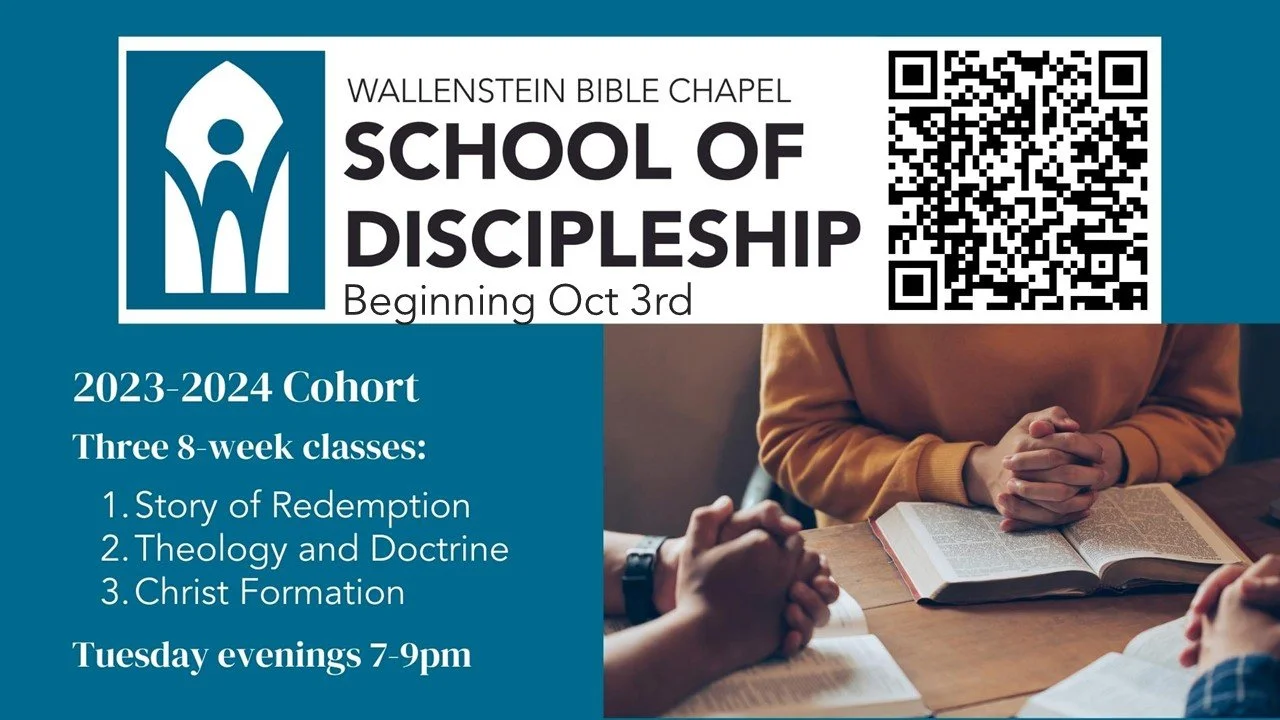 Announcements — Wallenstein Bible Chapel Exalt, Equip, Engage