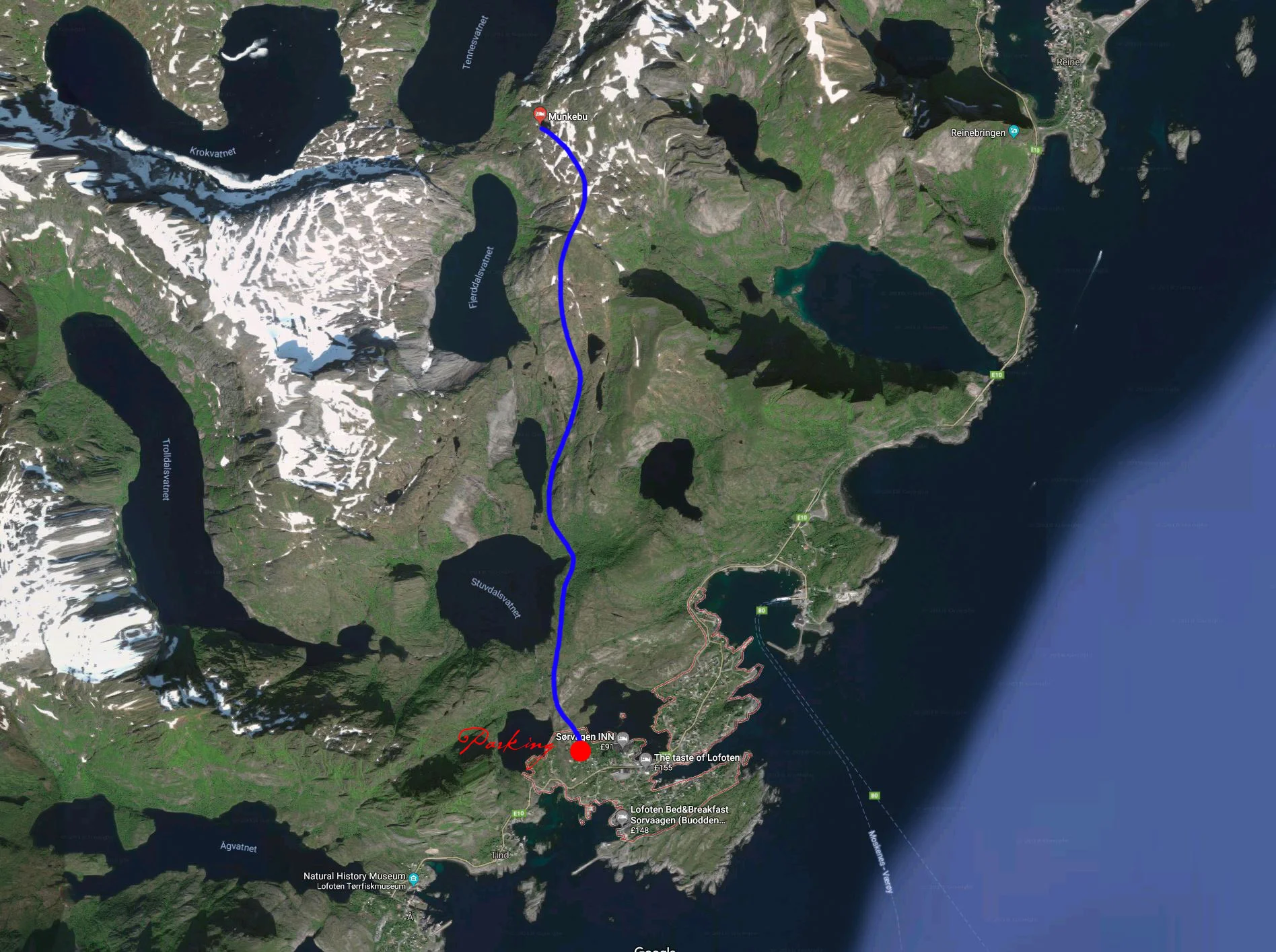 How to get to Munkebu Hut